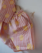 Sleepover Party Kurta and Shorts Co - ord Set - Lemon Drizzle Peach Print - CiceroniCo - ord SetLove The World Today