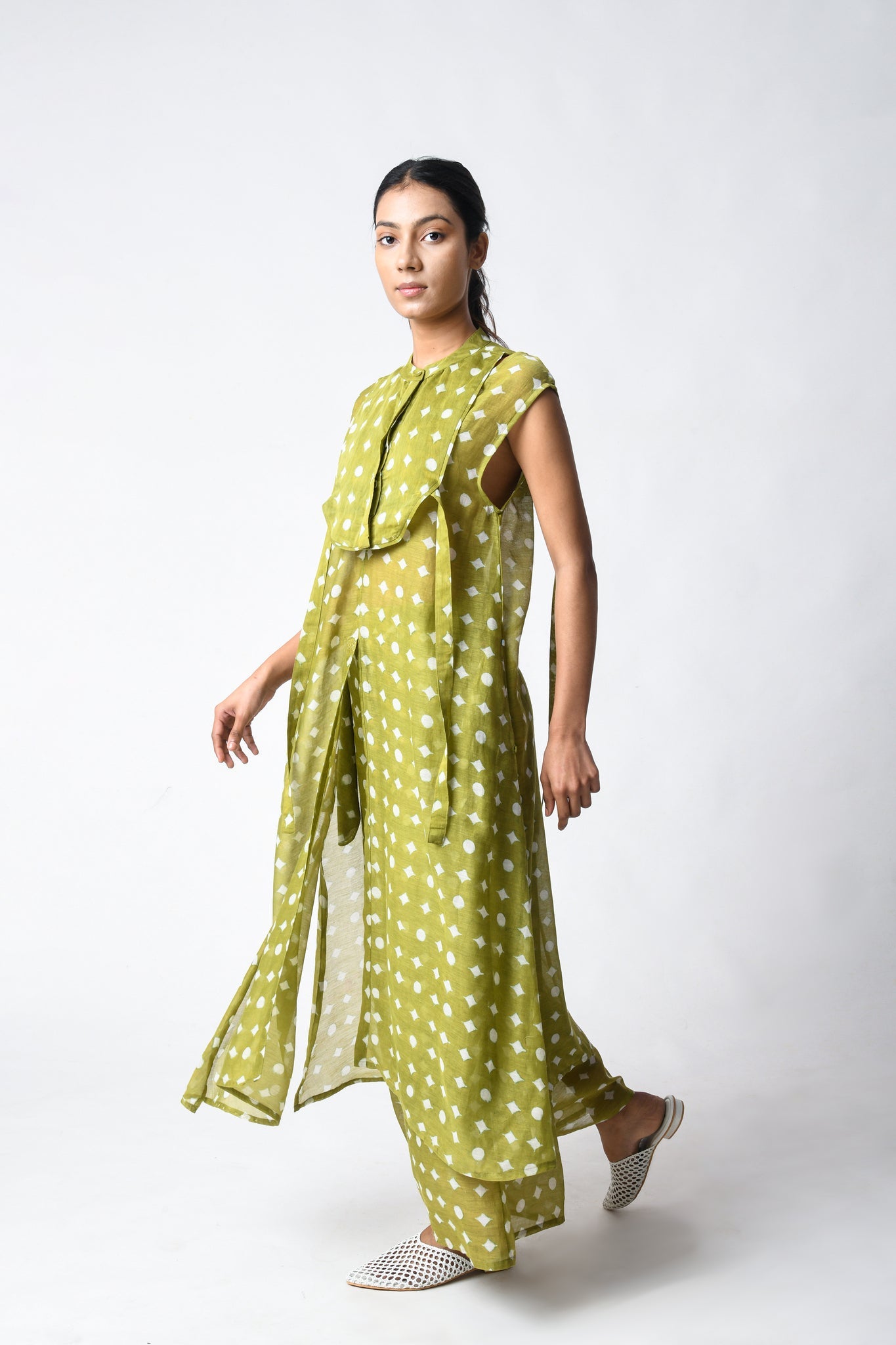 Slit Tunic Henna Set - CiceroniKurta Set, Everyday WearJayati Goenka