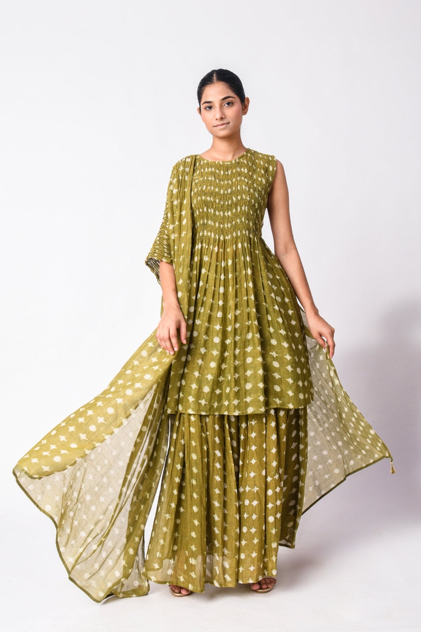 Smocky Heena Set - CiceroniKurta SetJayati Goenka