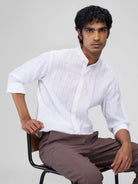 Snow 100% Linen Stripes Shirt - CiceroniMen Shirtsbhrāta