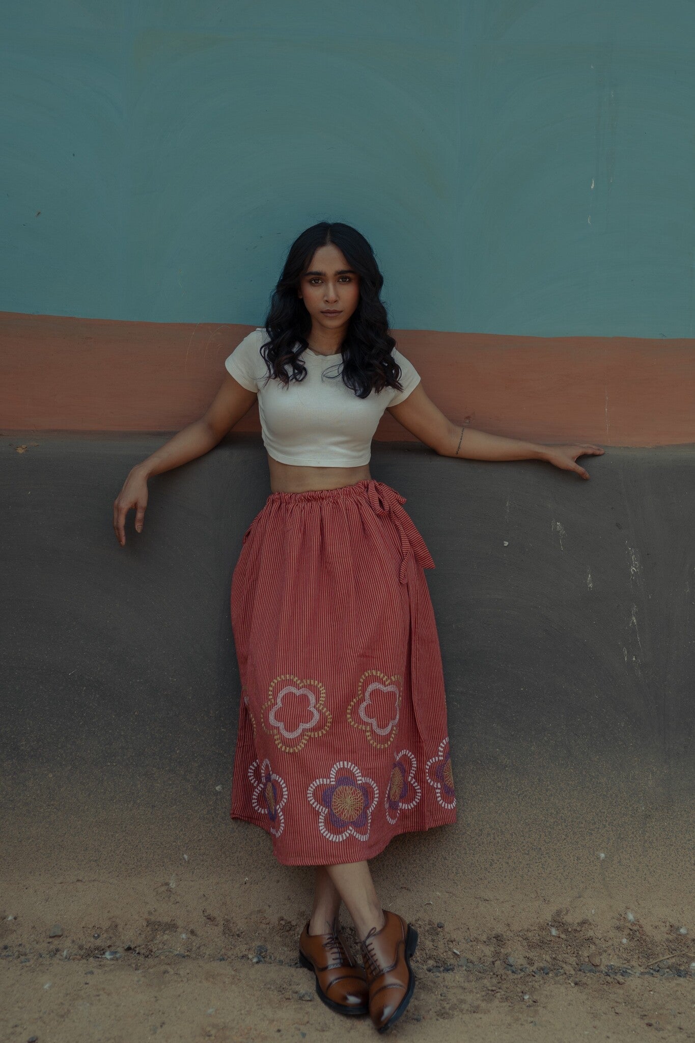 Sohrai Gathered Skirt - CiceroniSkirtIra