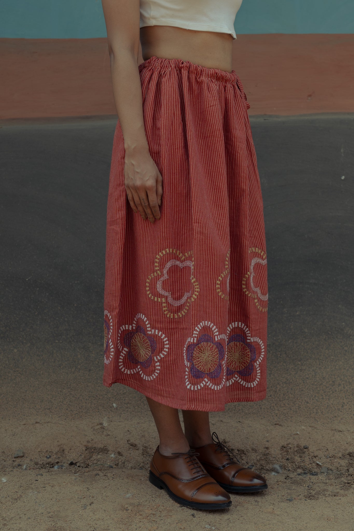 Sohrai Gathered Skirt - CiceroniSkirtIra