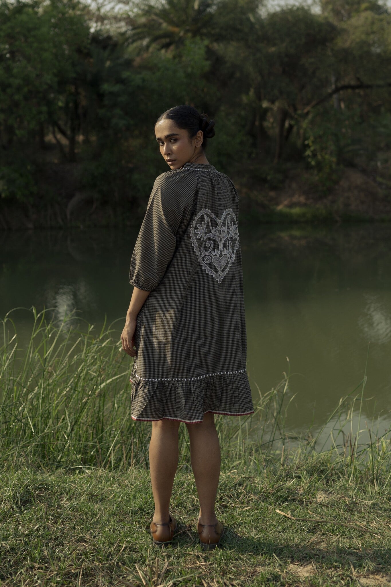 Sohrai Holiday Dress - Dark Grey - CiceroniDressesIra