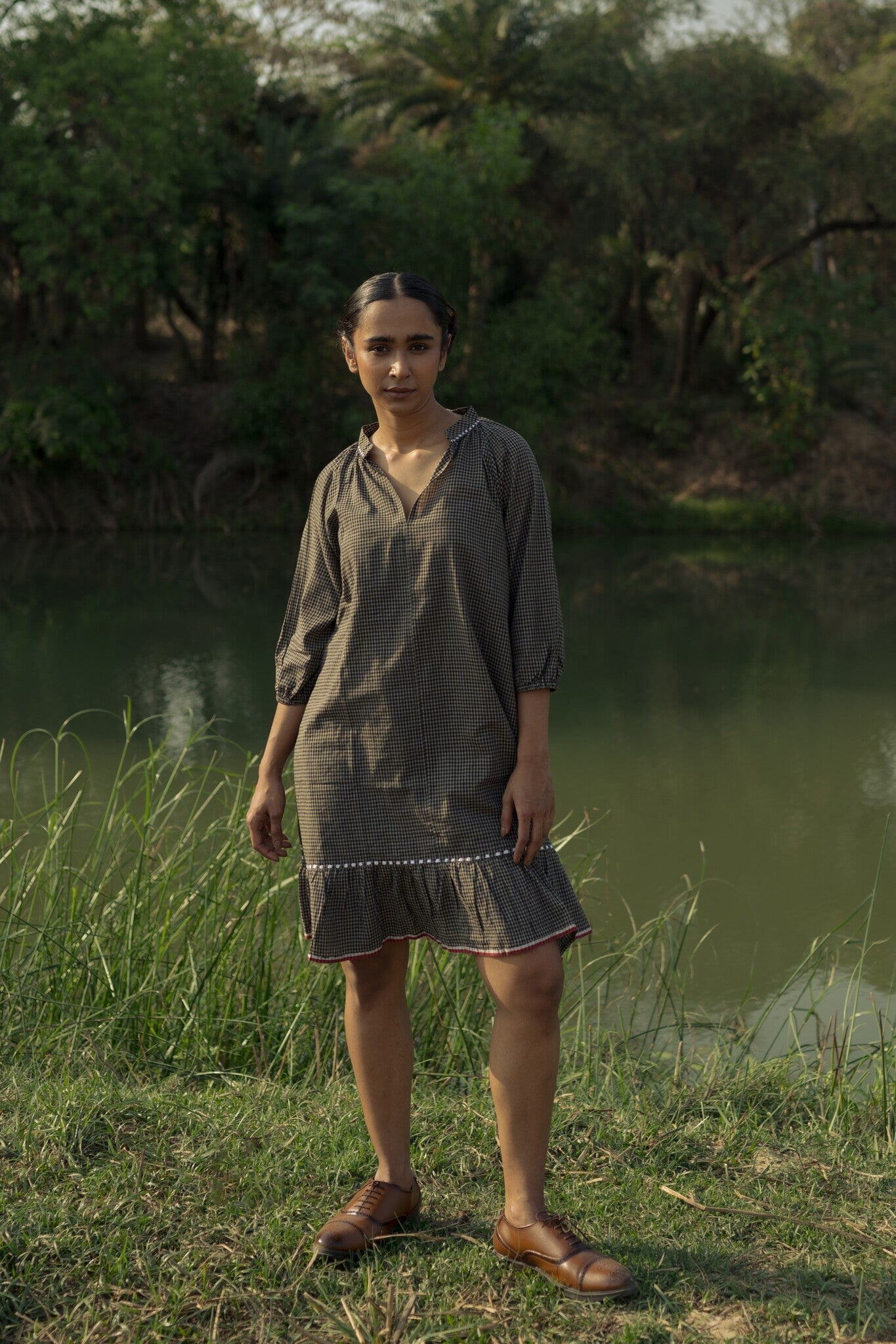 Sohrai Holiday Dress - Dark Grey - CiceroniDressesIra