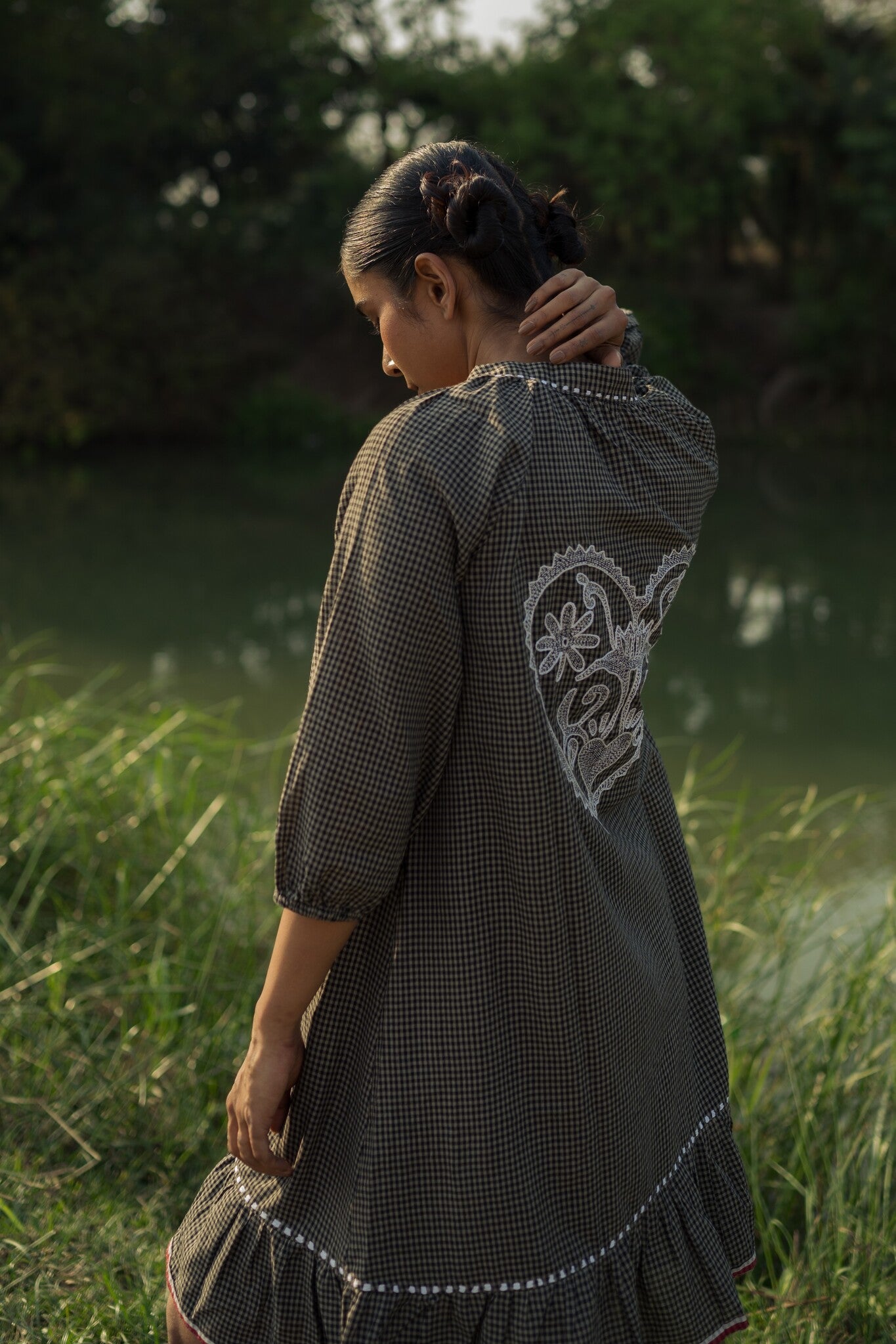 Sohrai Holiday Dress - Dark Grey - CiceroniDressesIra