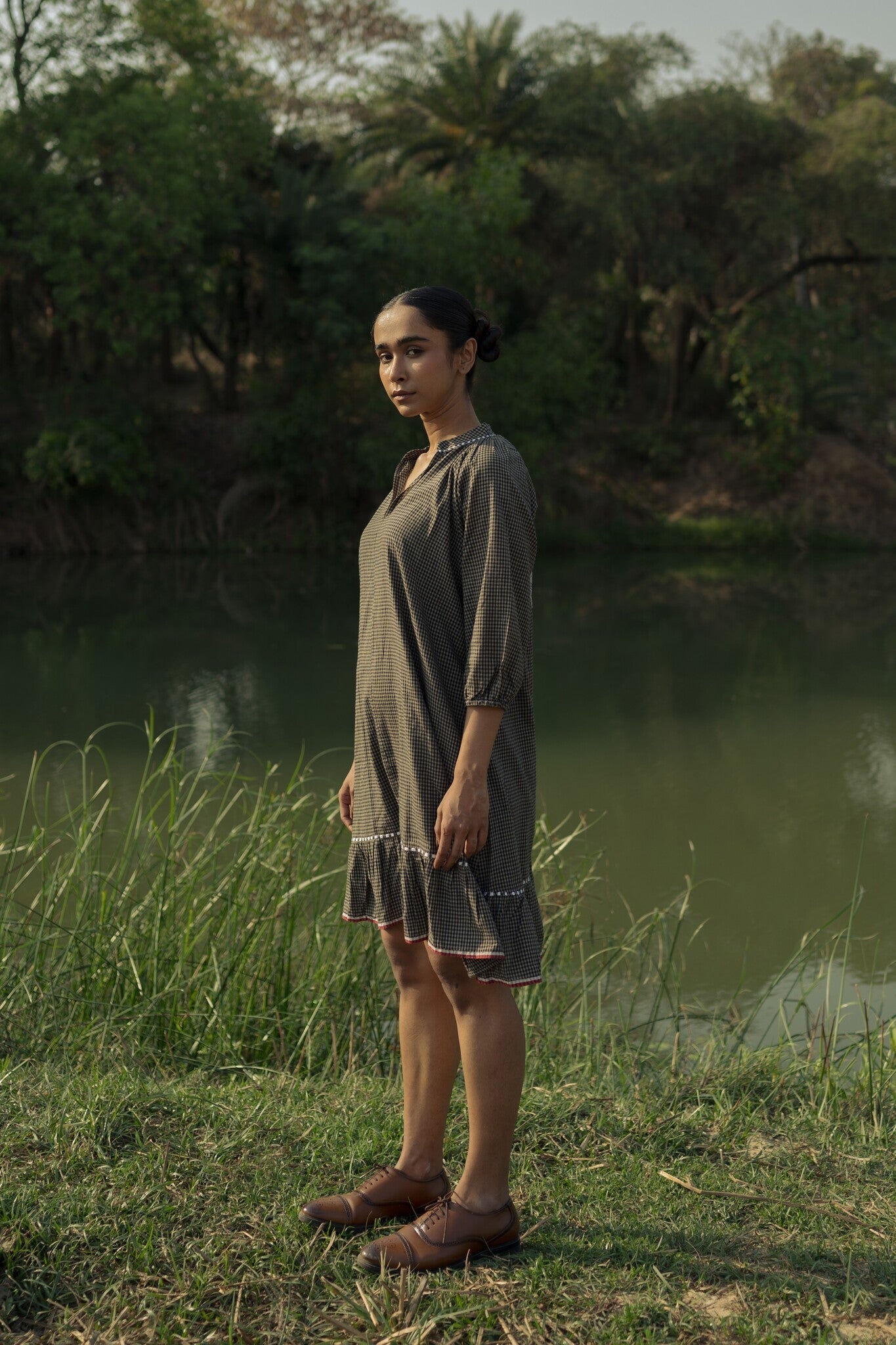 Sohrai Holiday Dress - Dark Grey - CiceroniDressesIra