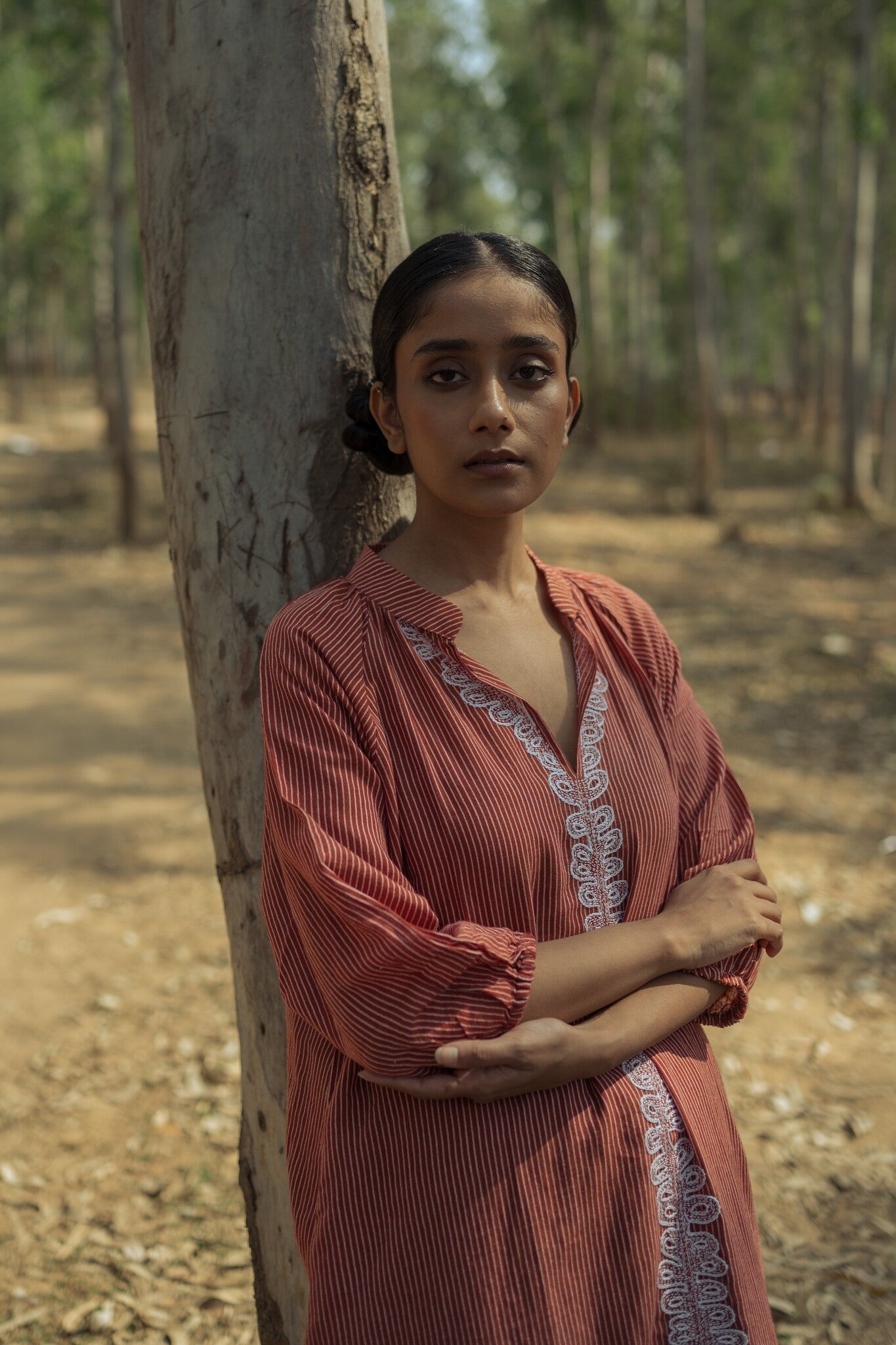 Sohrai Holiday Dress - Rust - CiceroniDressesIra