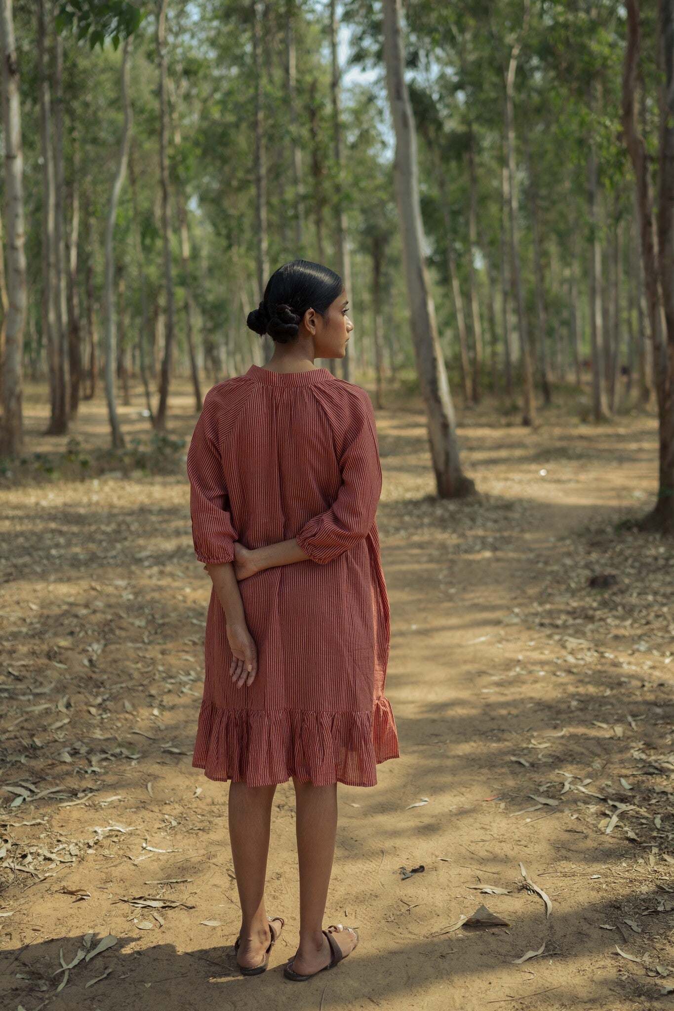 Sohrai Holiday Dress - Rust - CiceroniDressesIra