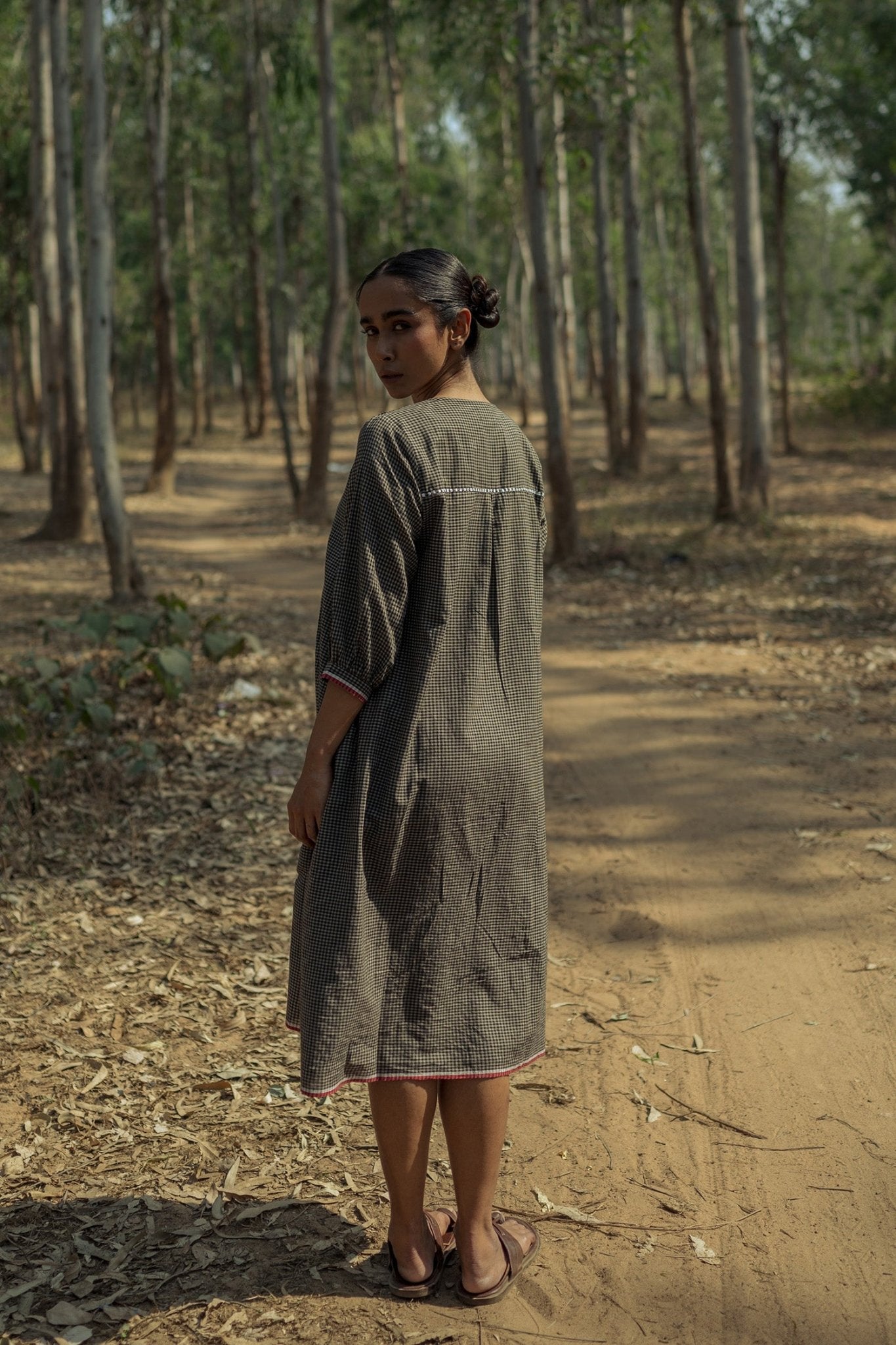 Sohrai Shirt Dress - Dark Grey - CiceroniDressesIra