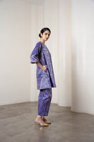 Sonal Kurta Set In Blue - CiceroniKurta Set, Festive WearShriya Singhi