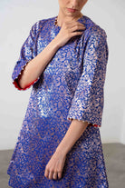 Sonal Kurta Set In Blue - CiceroniKurta Set, Festive WearShriya Singhi