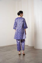 Sonal Kurta Set In Blue - CiceroniKurta Set, Festive WearShriya Singhi