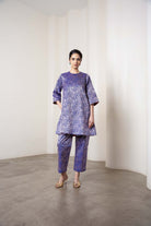 Sonal Kurta Set In Blue - CiceroniKurta Set, Festive WearShriya Singhi