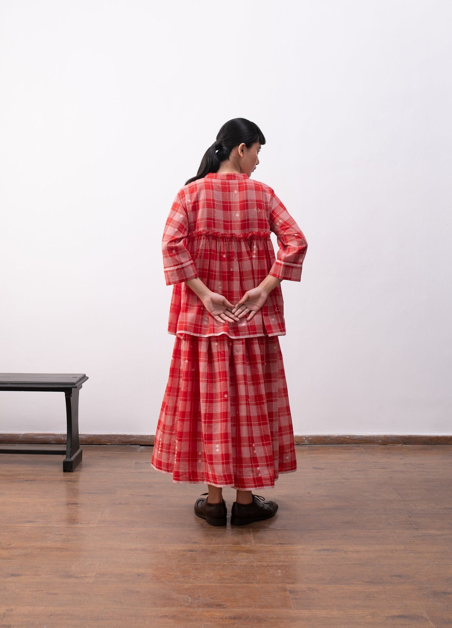 Sophie Layered Set - Red - CiceroniSkirt SetHiranya