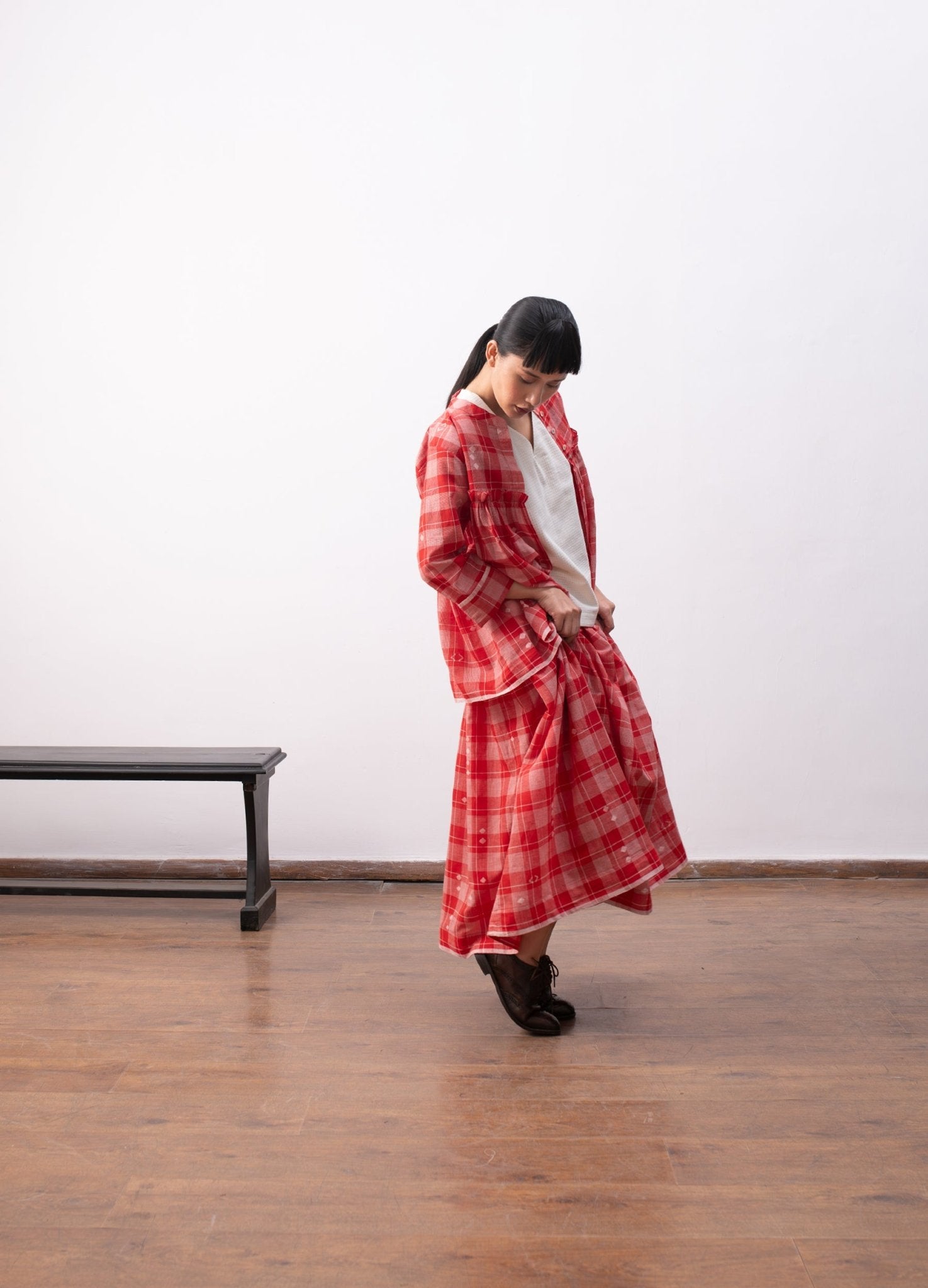 Sophie Layered Set - Red - CiceroniSkirt SetHiranya