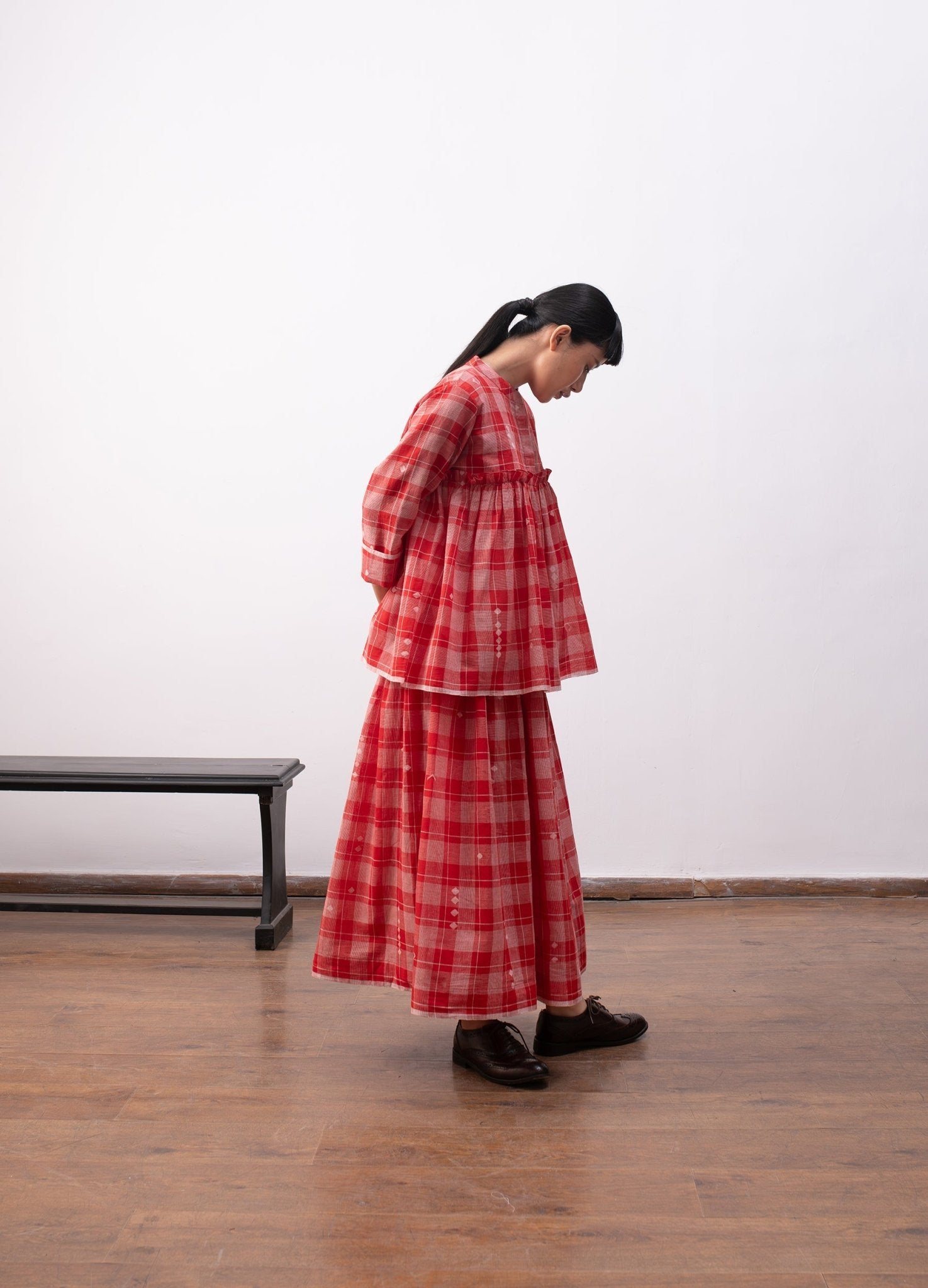 Sophie Layered Set - Red - CiceroniSkirt SetHiranya