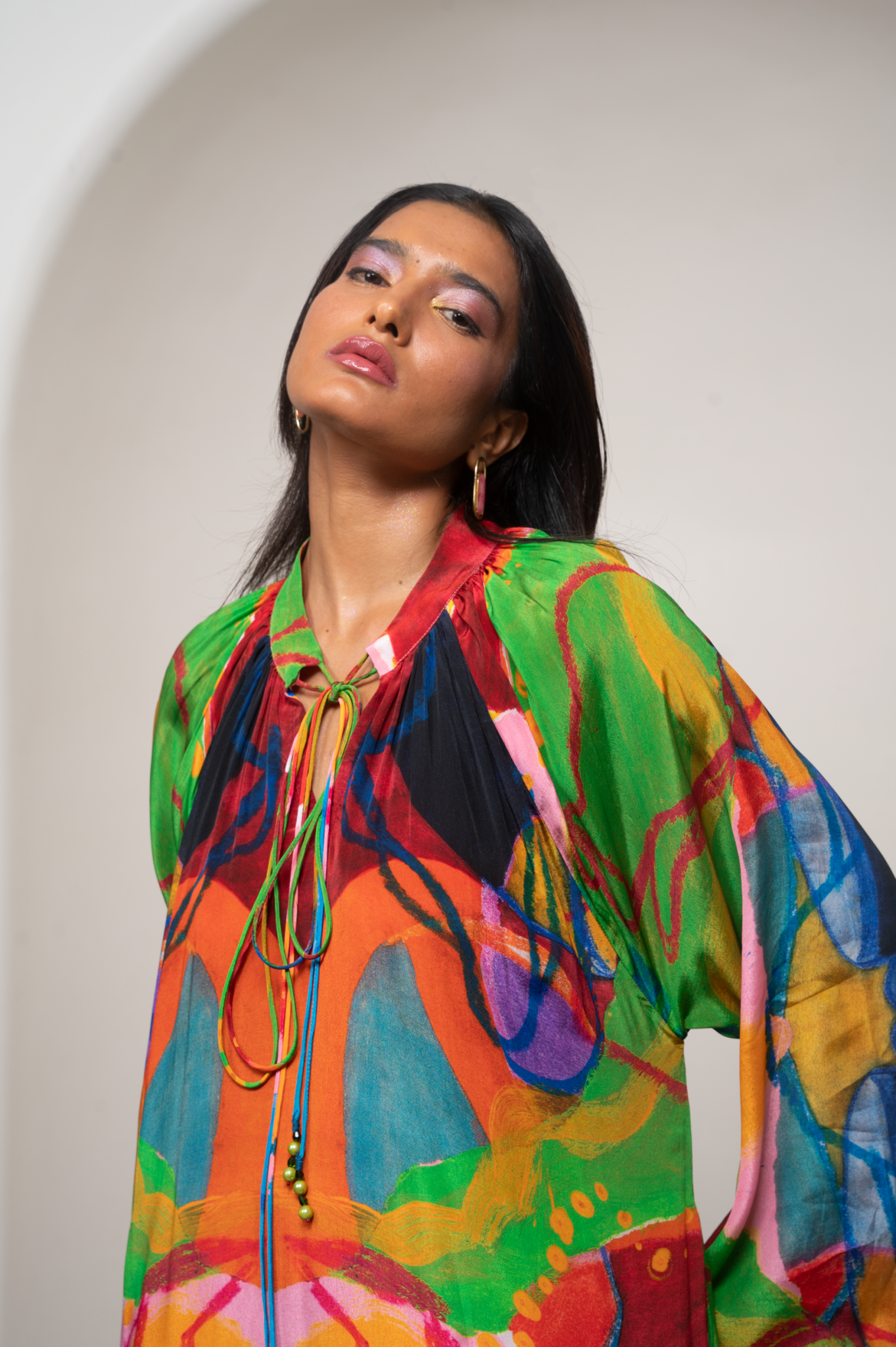 Sorel Gathered Dress - CiceroniDressesAdvait