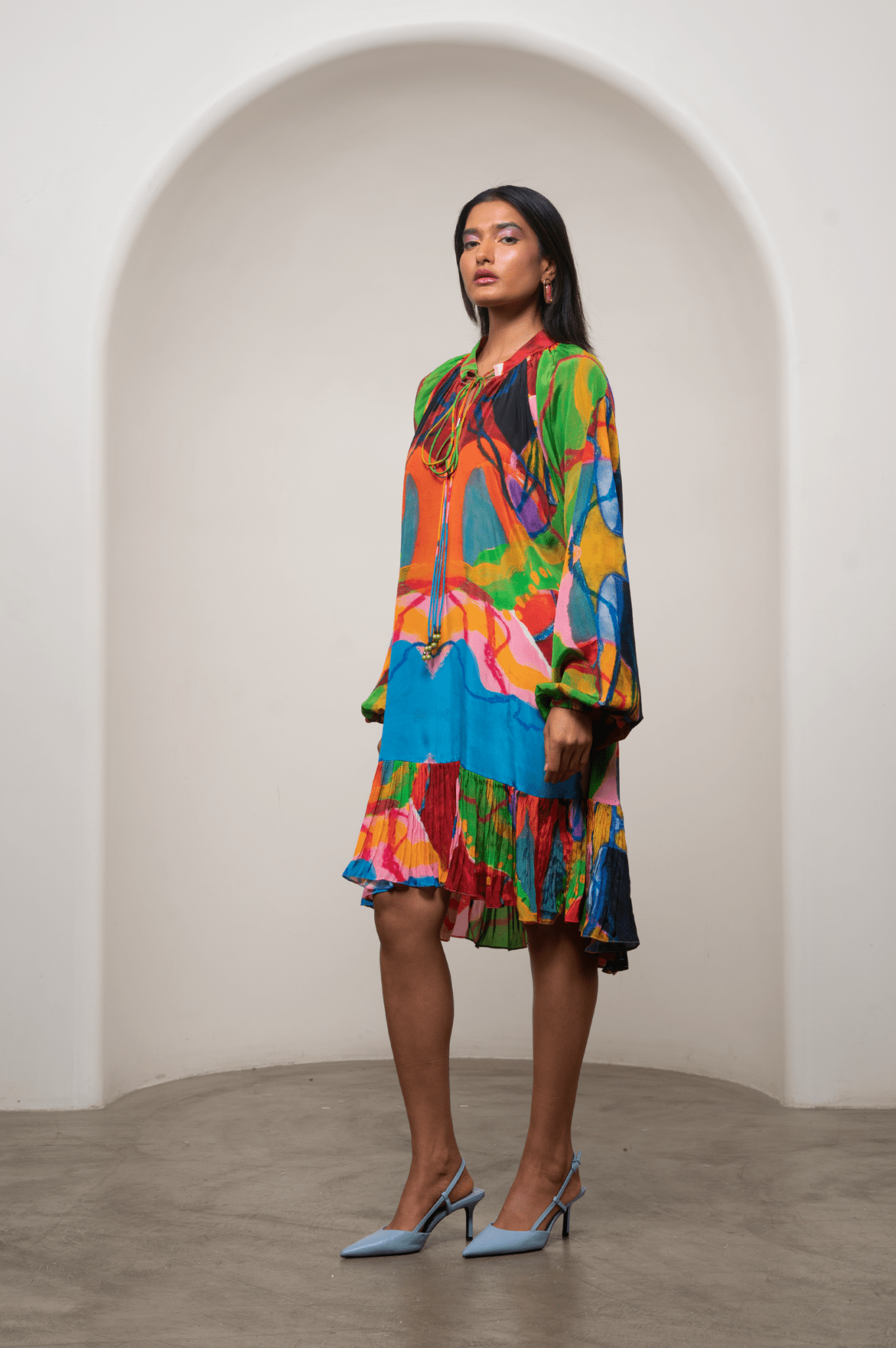 Sorel Gathered Dress - CiceroniDressesAdvait