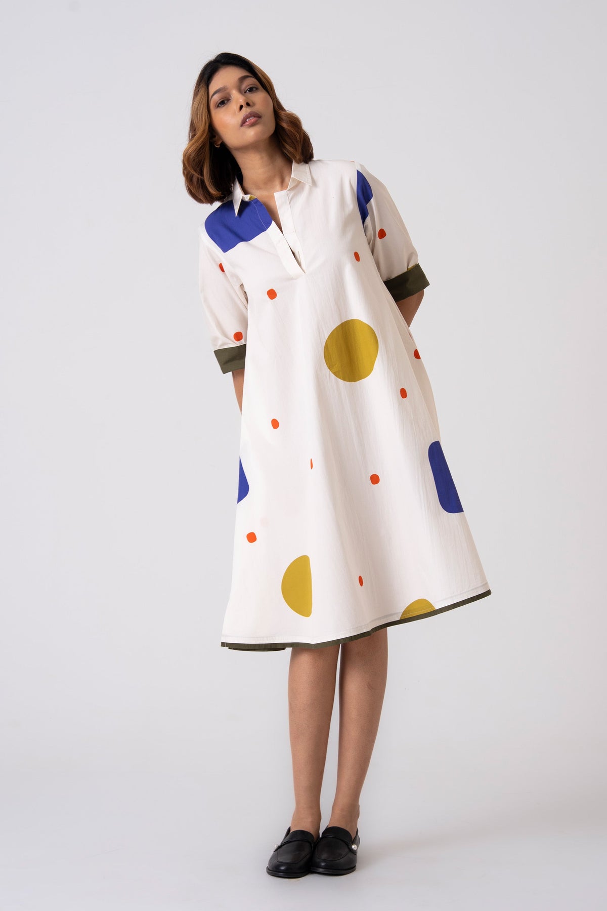 Spot Dress - Blue - CiceroniDressesThe Kaatn Trail