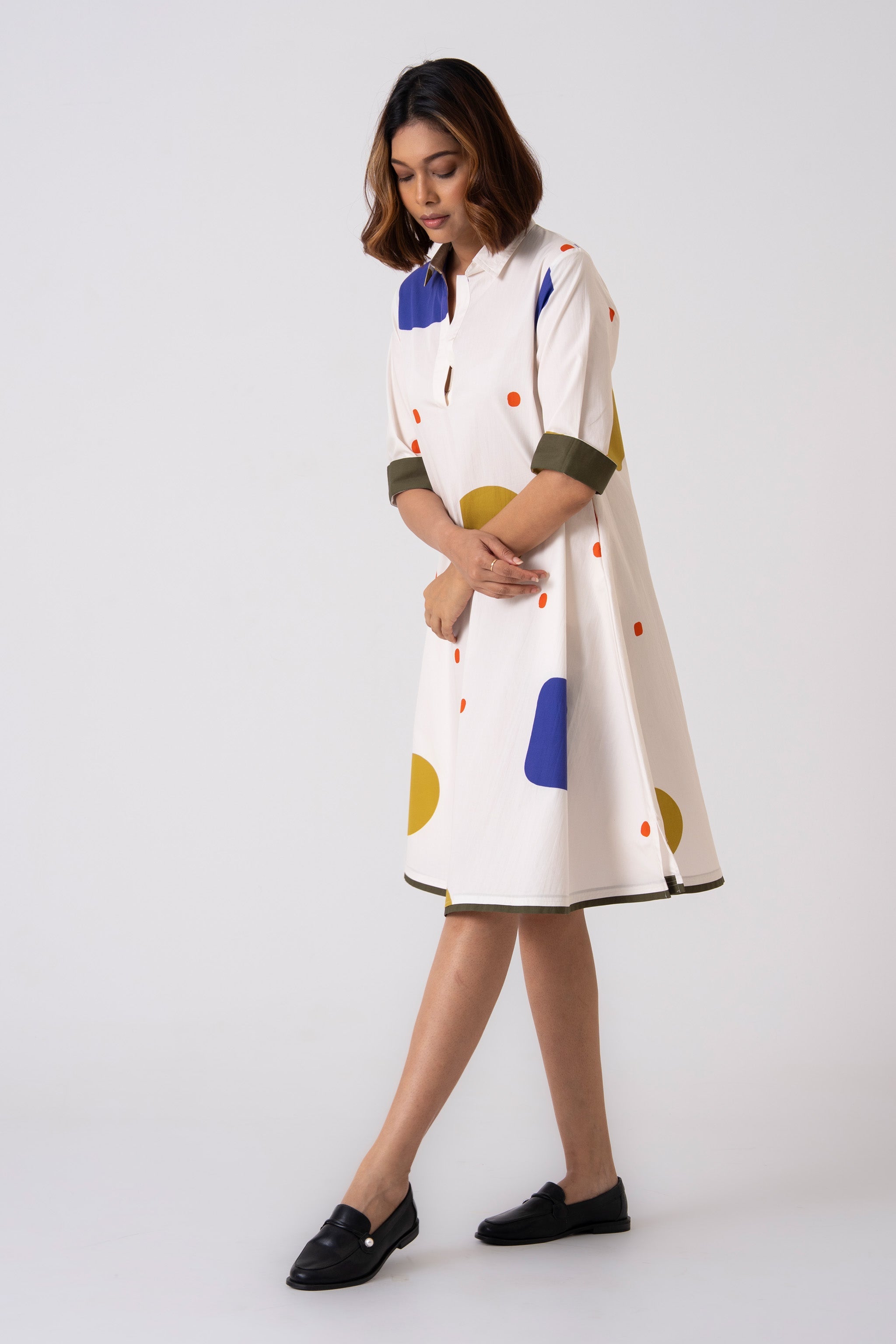 Spot Dress - Blue - CiceroniDressesThe Kaatn Trail
