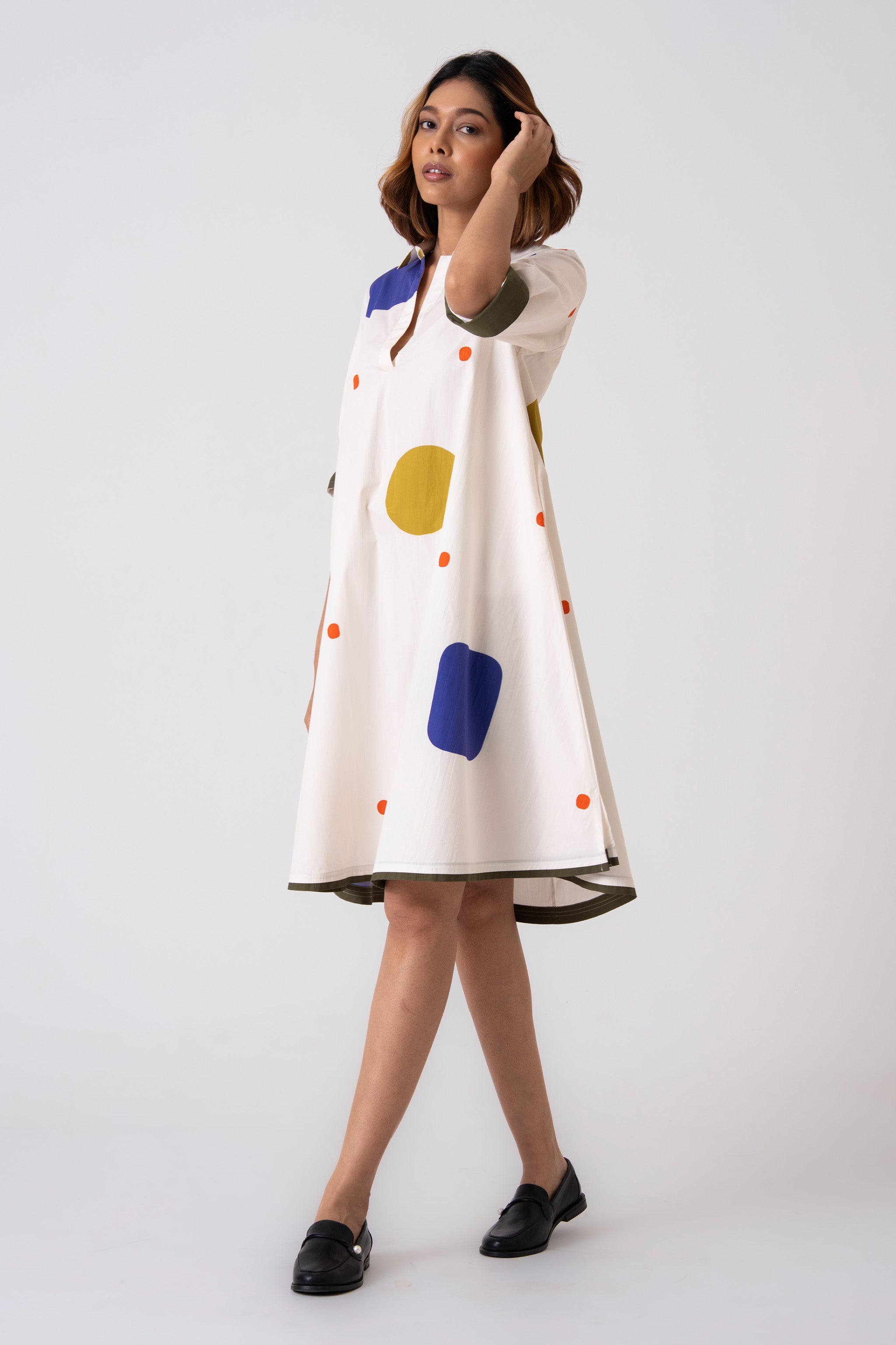 Spot Dress - Blue - CiceroniDressesThe Kaatn Trail