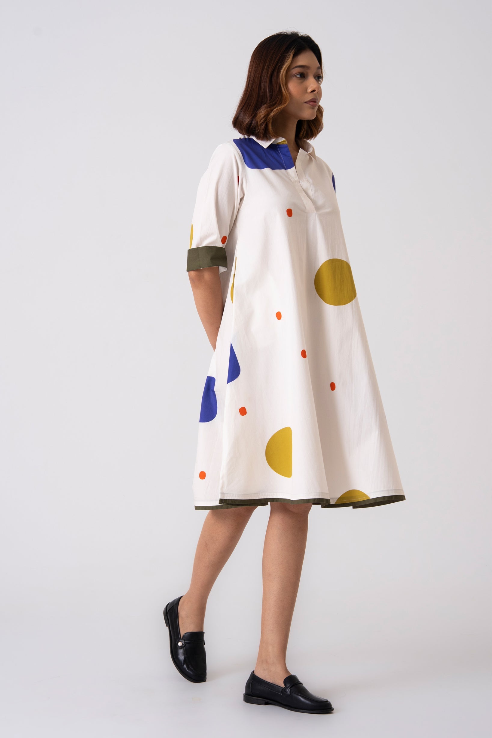 Spot Dress - Blue - CiceroniDressesThe Kaatn Trail