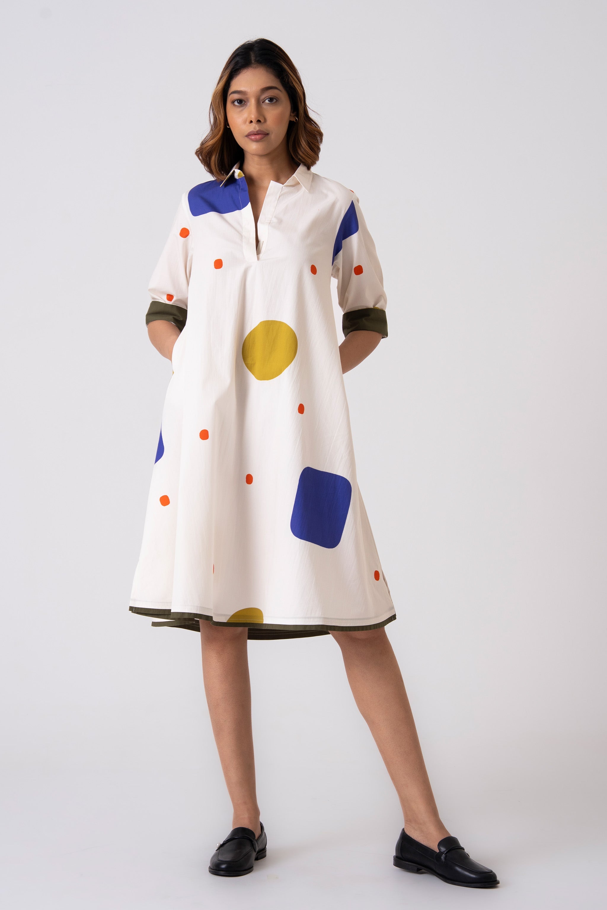 Spot Dress - Blue - CiceroniDressesThe Kaatn Trail