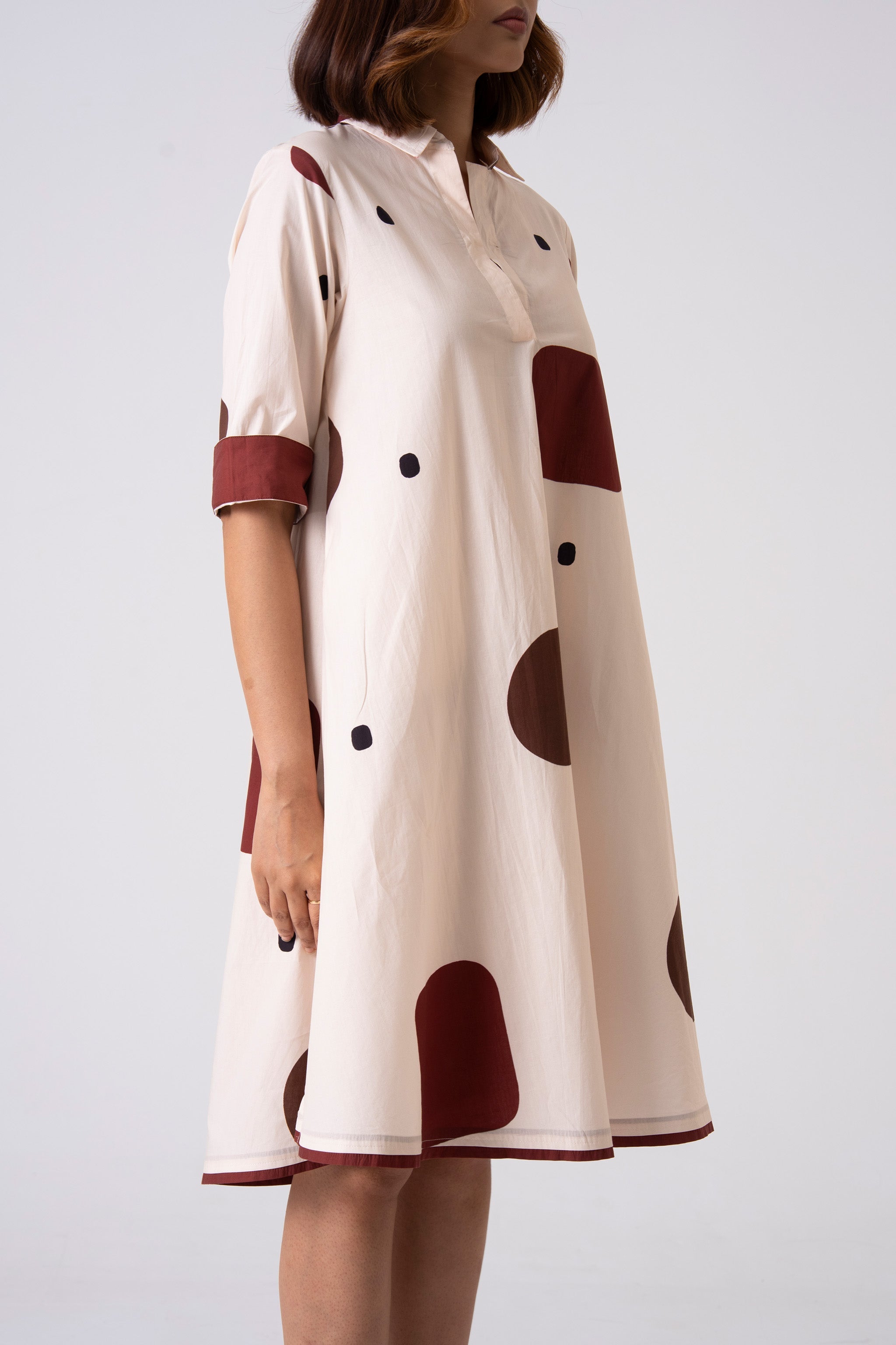 Spot Dress - Brown - CiceroniDressesThe Kaatn Trail