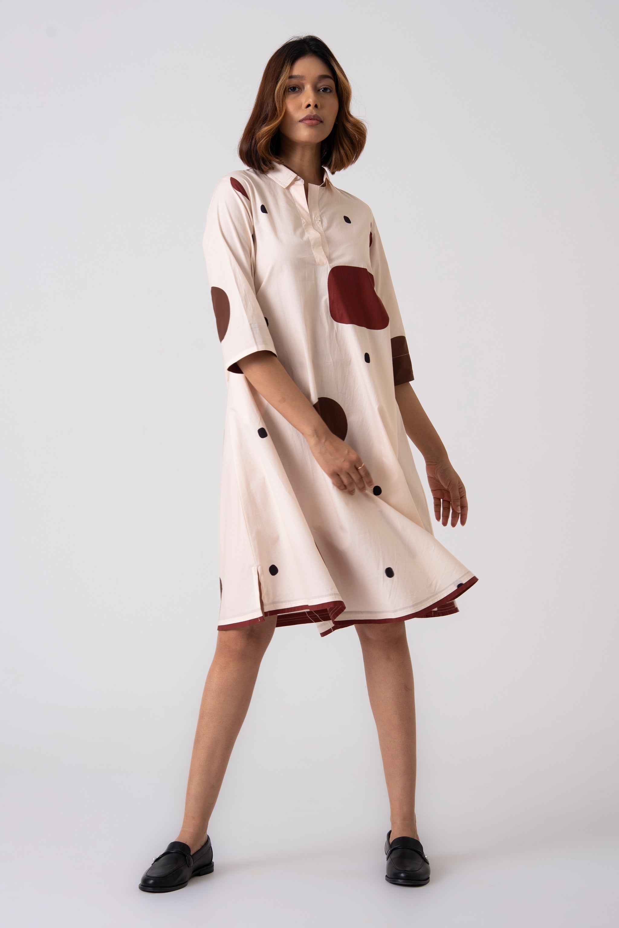 Spot Dress - Brown - CiceroniDressesThe Kaatn Trail