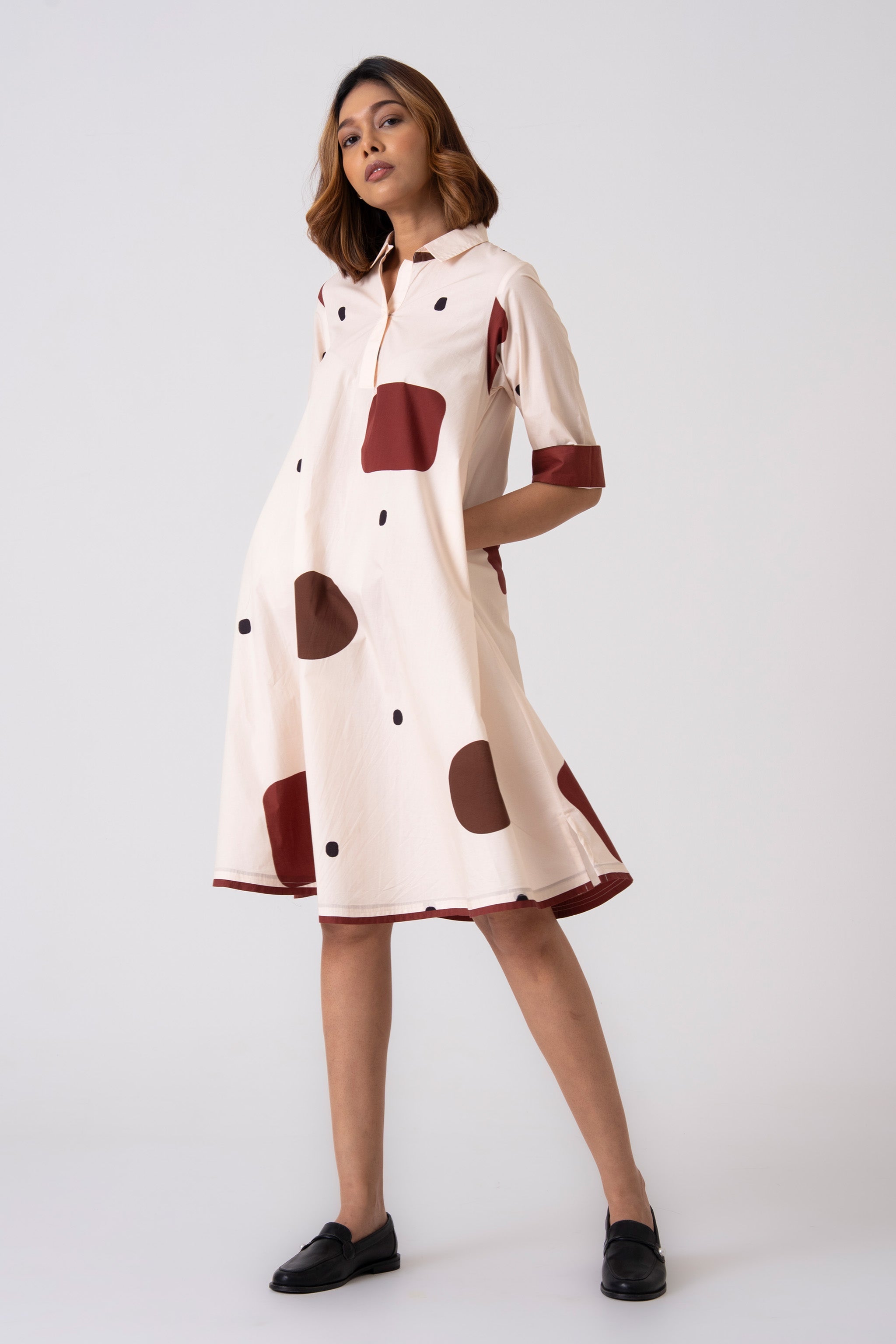 Spot Dress - Brown - CiceroniDressesThe Kaatn Trail