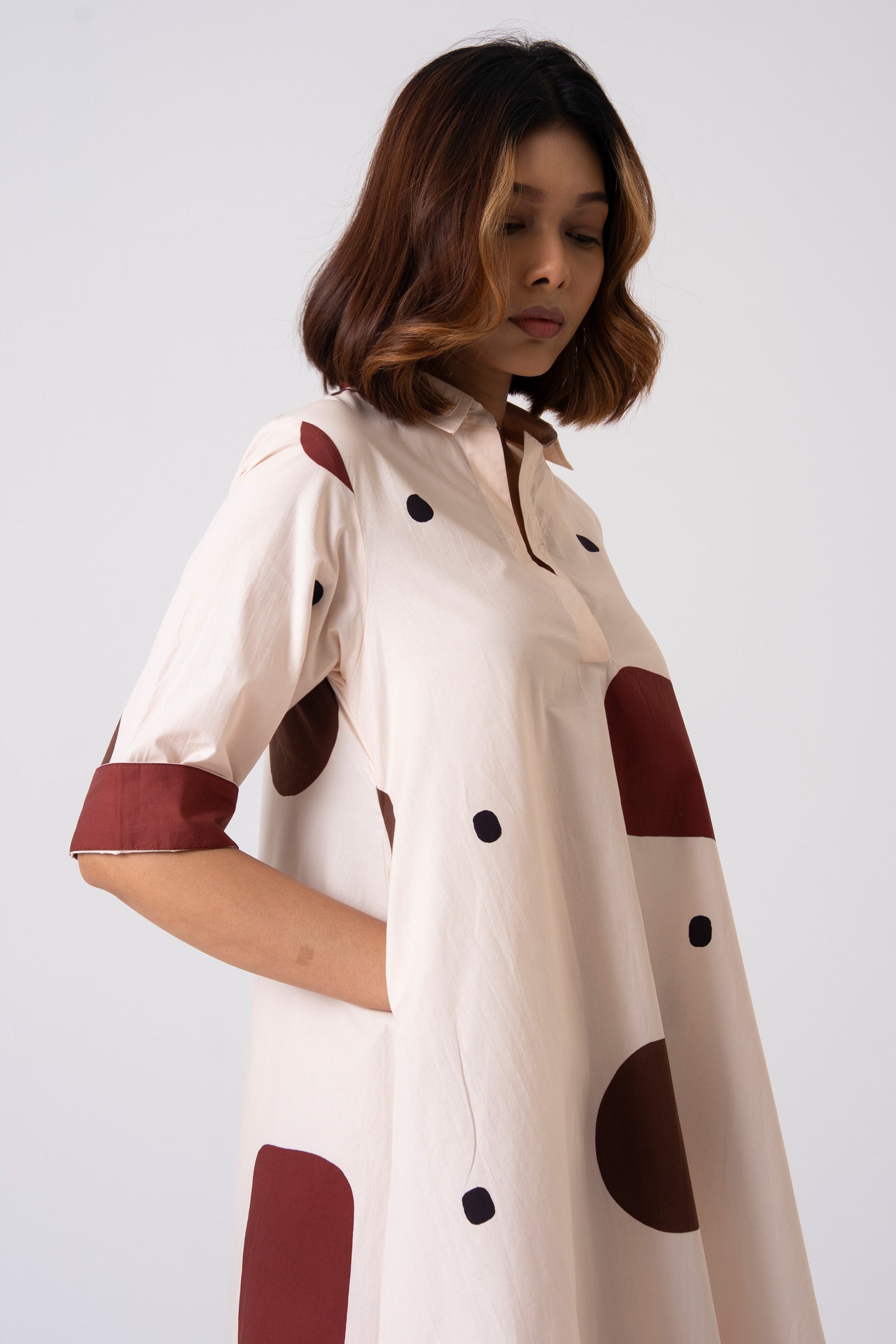 Spot Dress - Brown - CiceroniDressesThe Kaatn Trail