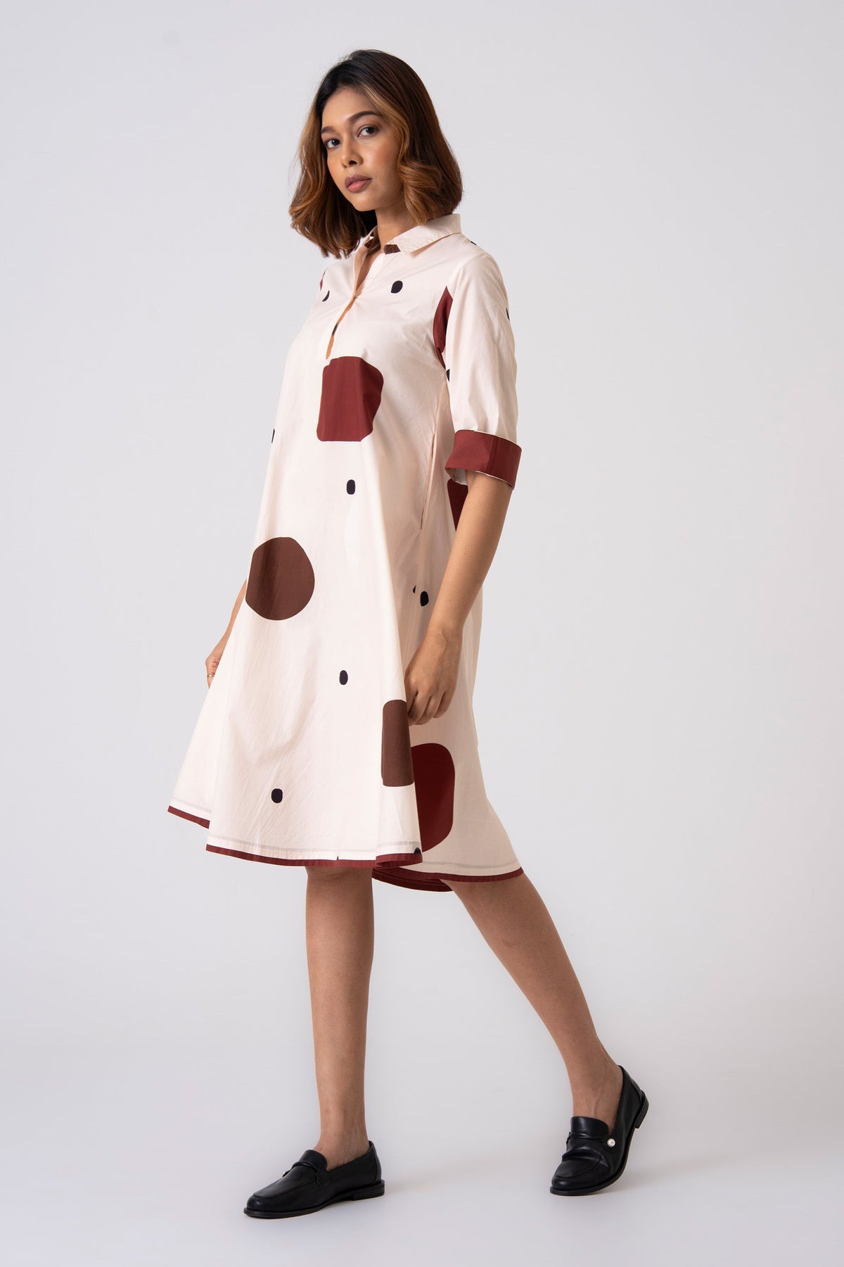 Spot Dress - Brown - CiceroniDressesThe Kaatn Trail