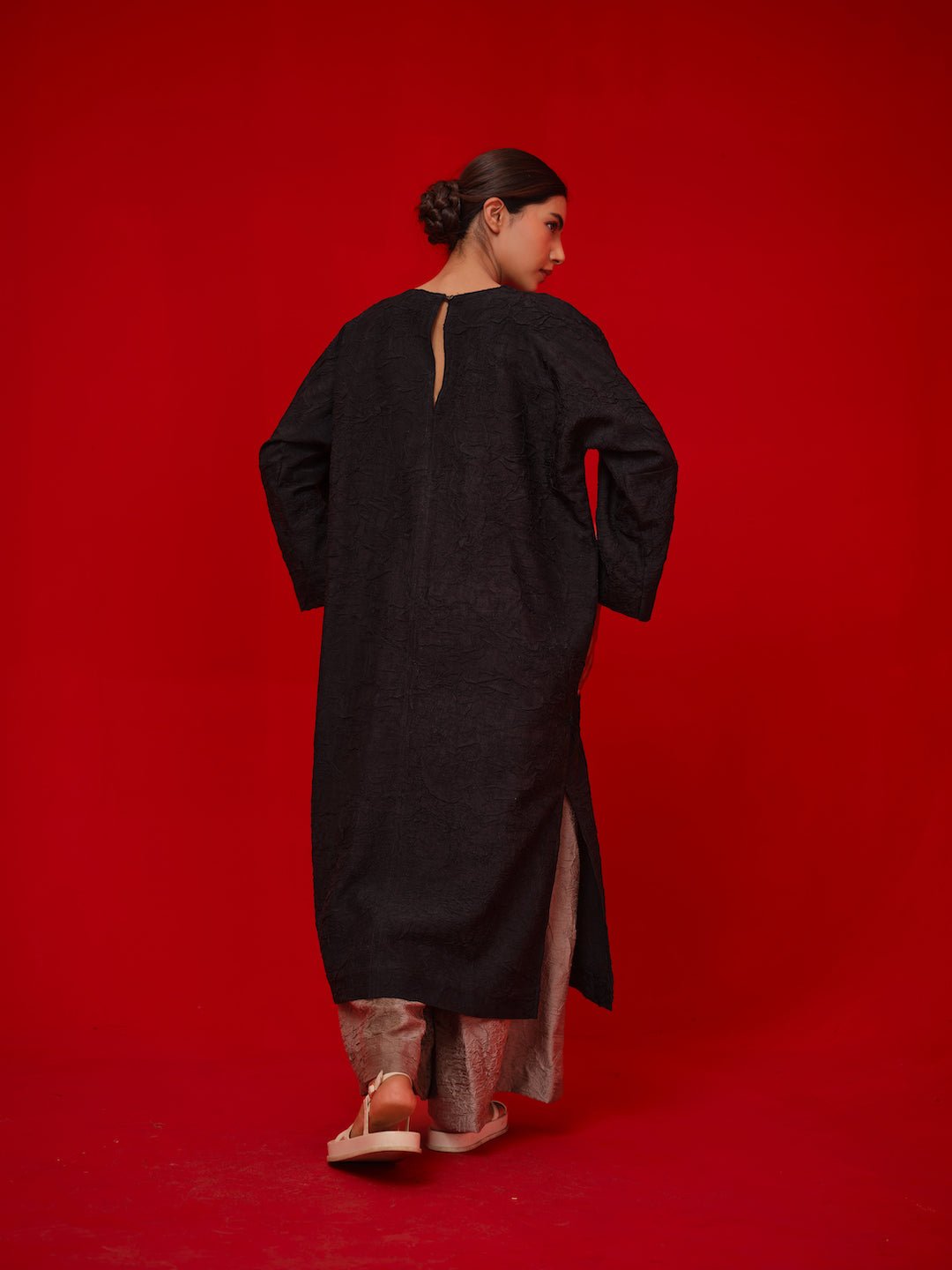 Spring Tunic - Black - CiceroniKurta, Everyday WearStoique