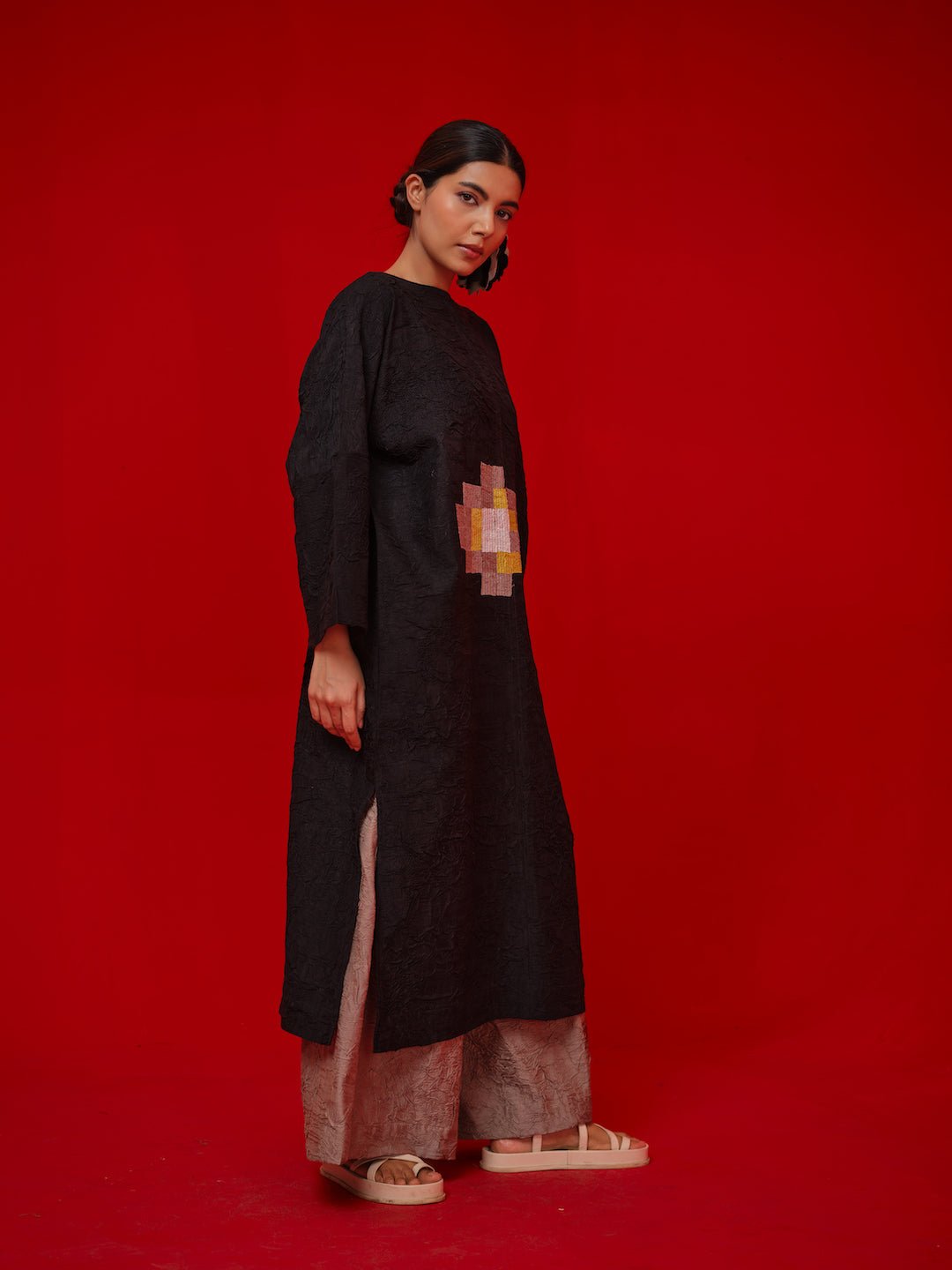 Spring Tunic - Black - CiceroniKurta, Everyday WearStoique