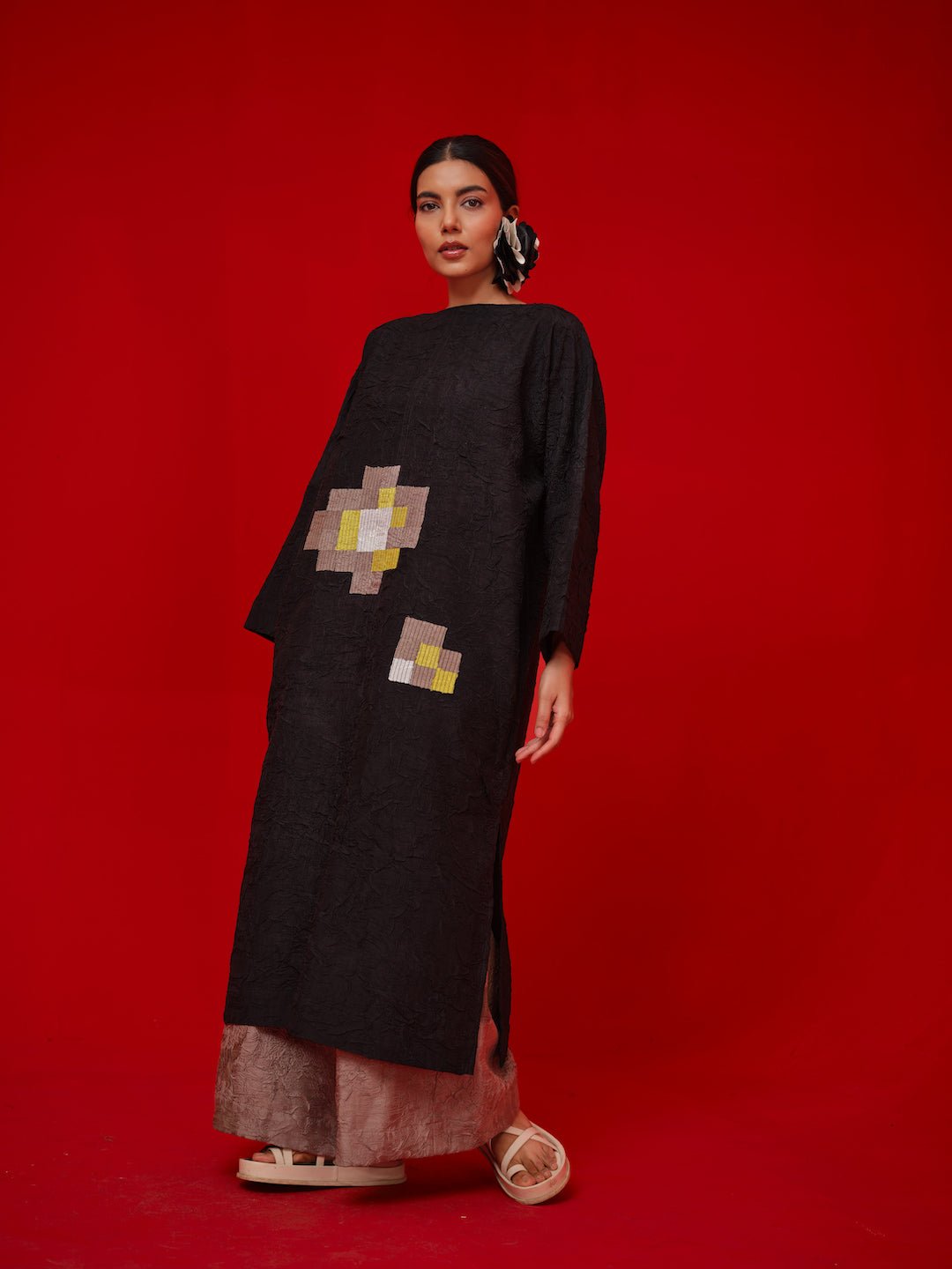 Spring Tunic - Black - CiceroniKurta, Everyday WearStoique