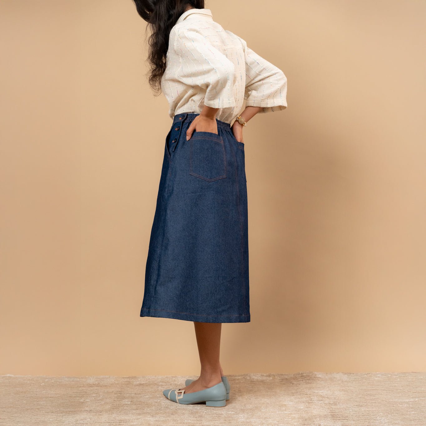 Starglade Denim Skirt - CiceroniSkirtsDoodlage