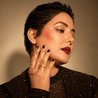 Starlit Nail Crown Duo with Chain - CiceroniNail RingKalon Art Jewellery