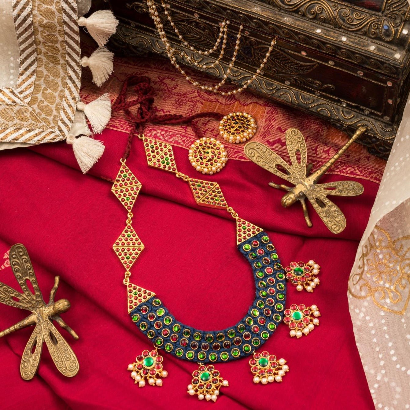 Statement Temple Neckpiece - CiceroniNecklaceAarika