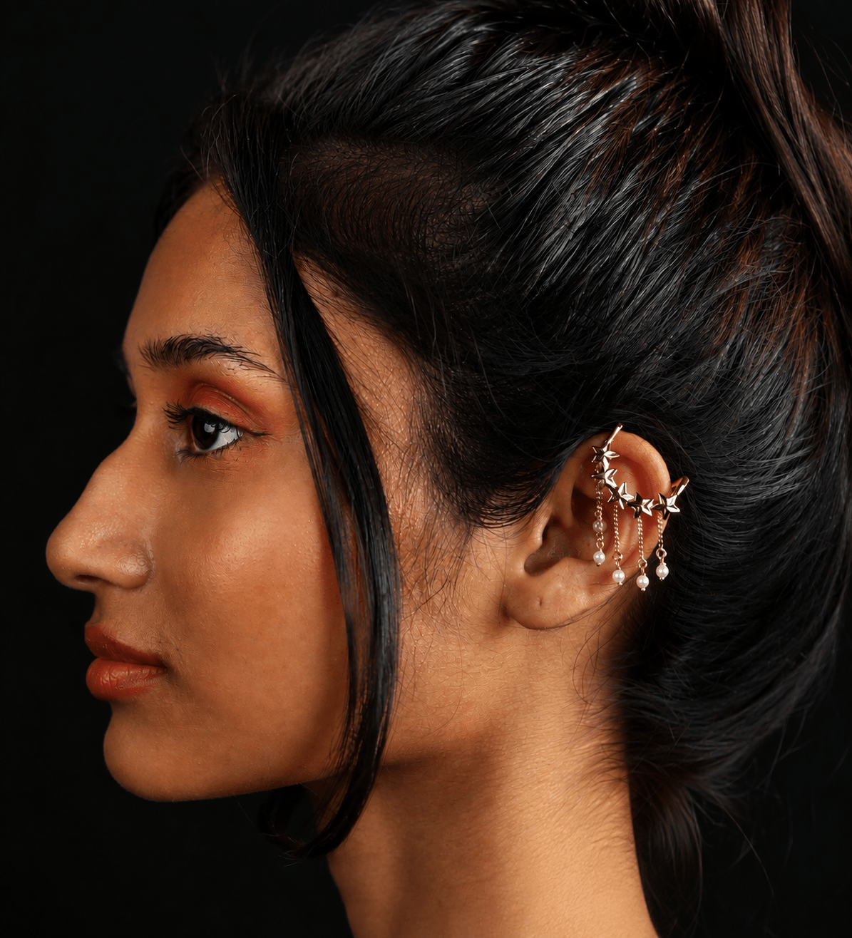 Stellar Cascade Bugadi - CiceroniEarcuffKalon Art Jewellery