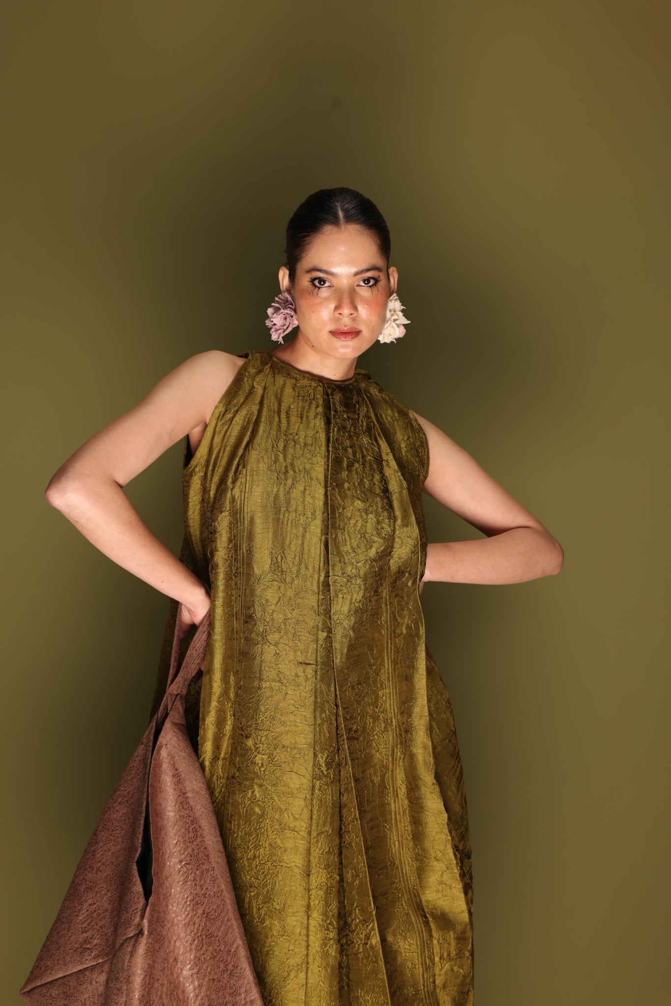 Stone Dress - Moss Green - CiceroniDressesStoique