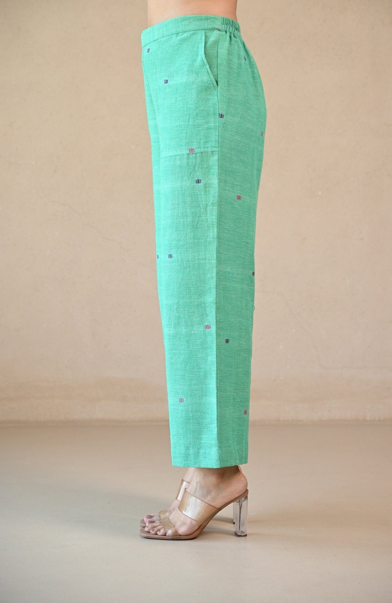 Straight Cut Pant - Mint Green - CiceroniPantsRang by Rajvi