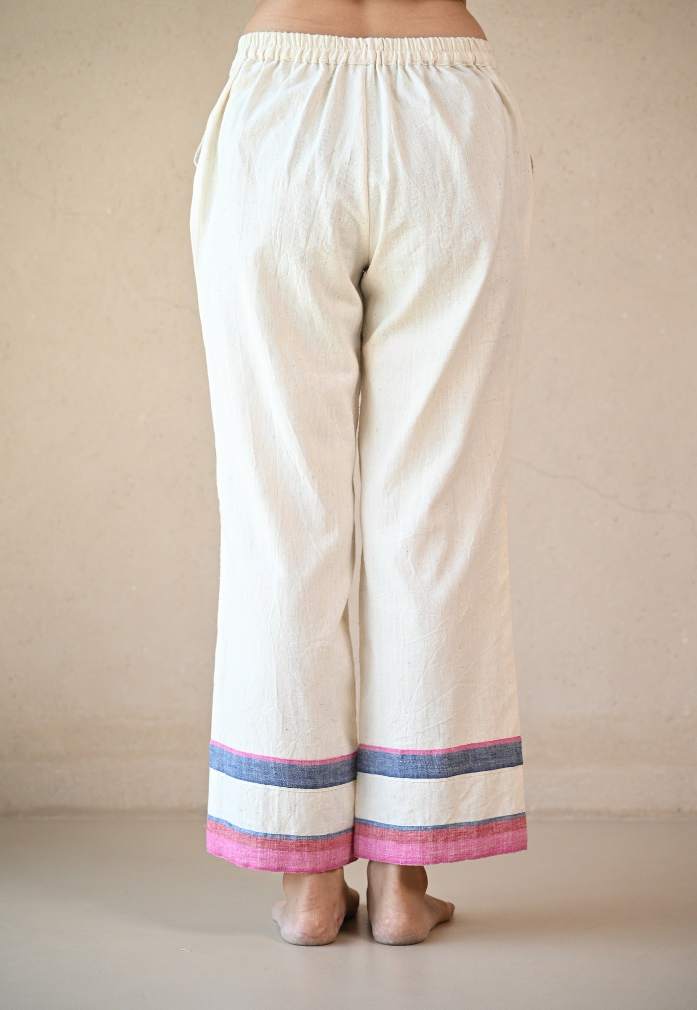 Straight Cut Pant - Natural White - CiceroniPantsRang by Rajvi