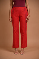 Straight Cut Pants with Pocket - CiceroniPantsRang by Rajvi