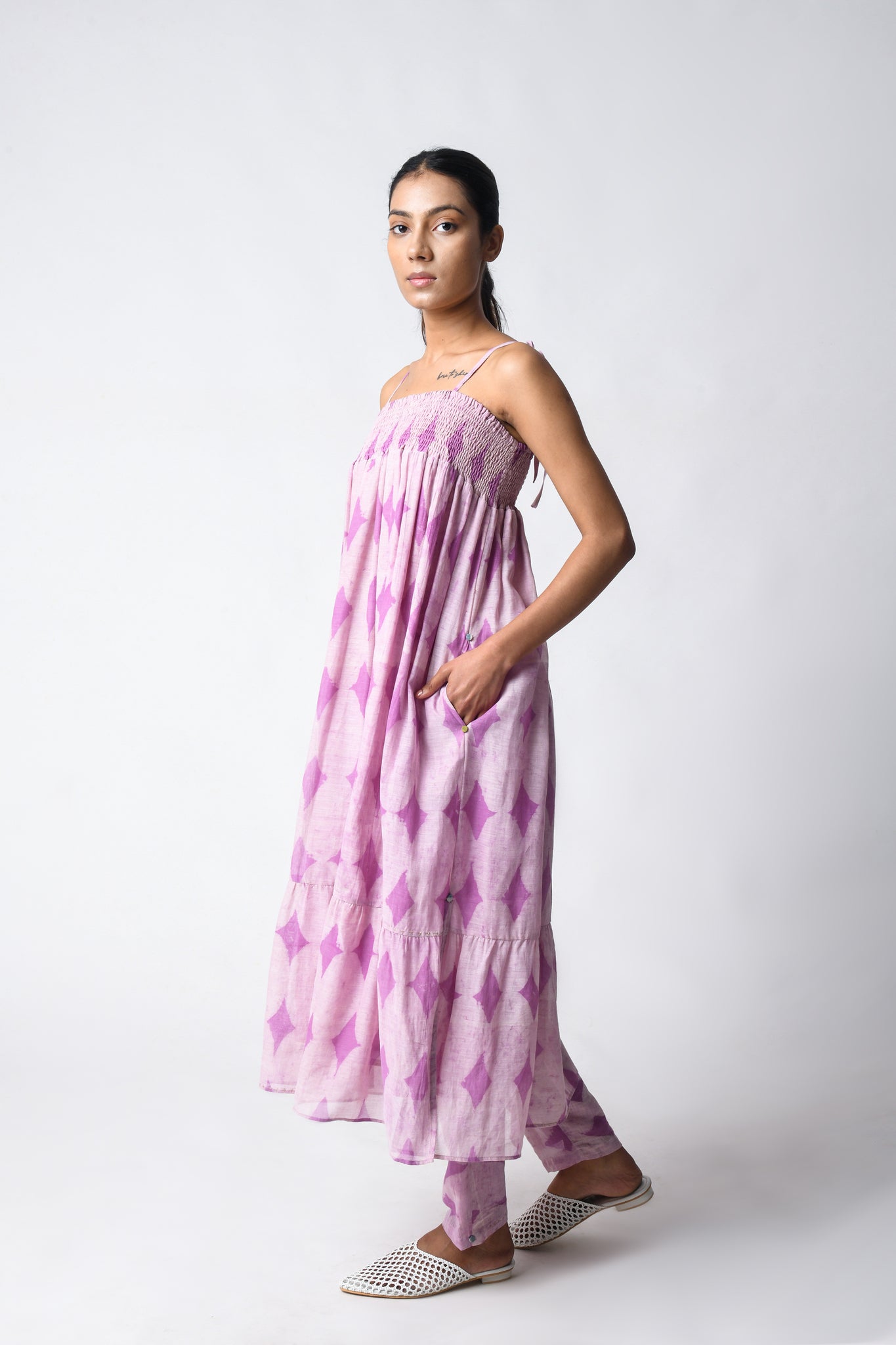 Strappy Plum Co - ord Set - CiceroniKurta Set, Everyday WearJayati Goenka