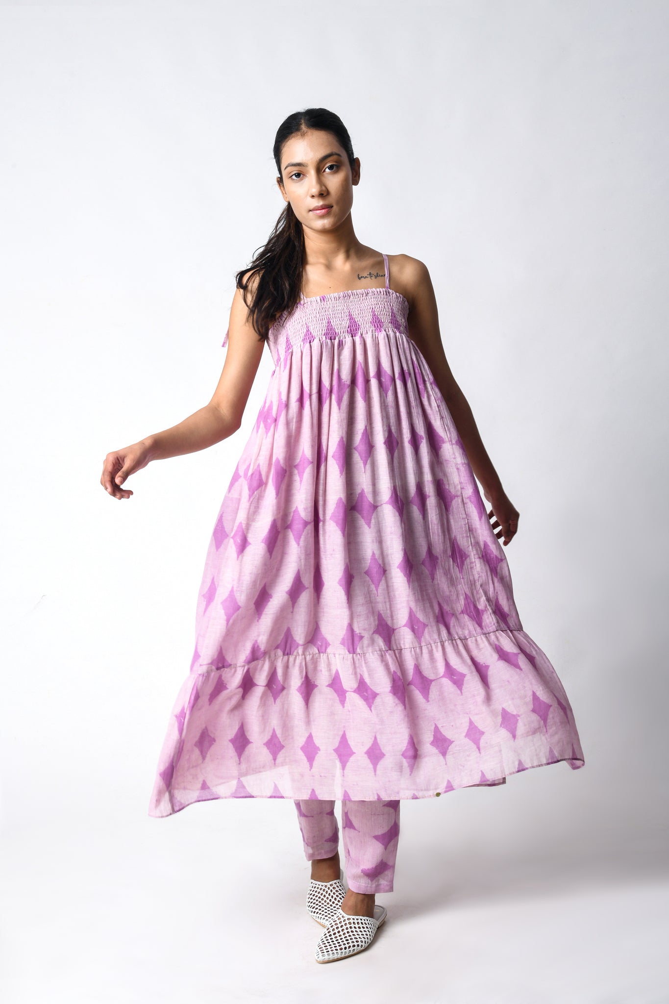 Strappy Plum Co - ord Set - CiceroniKurta Set, Everyday WearJayati Goenka