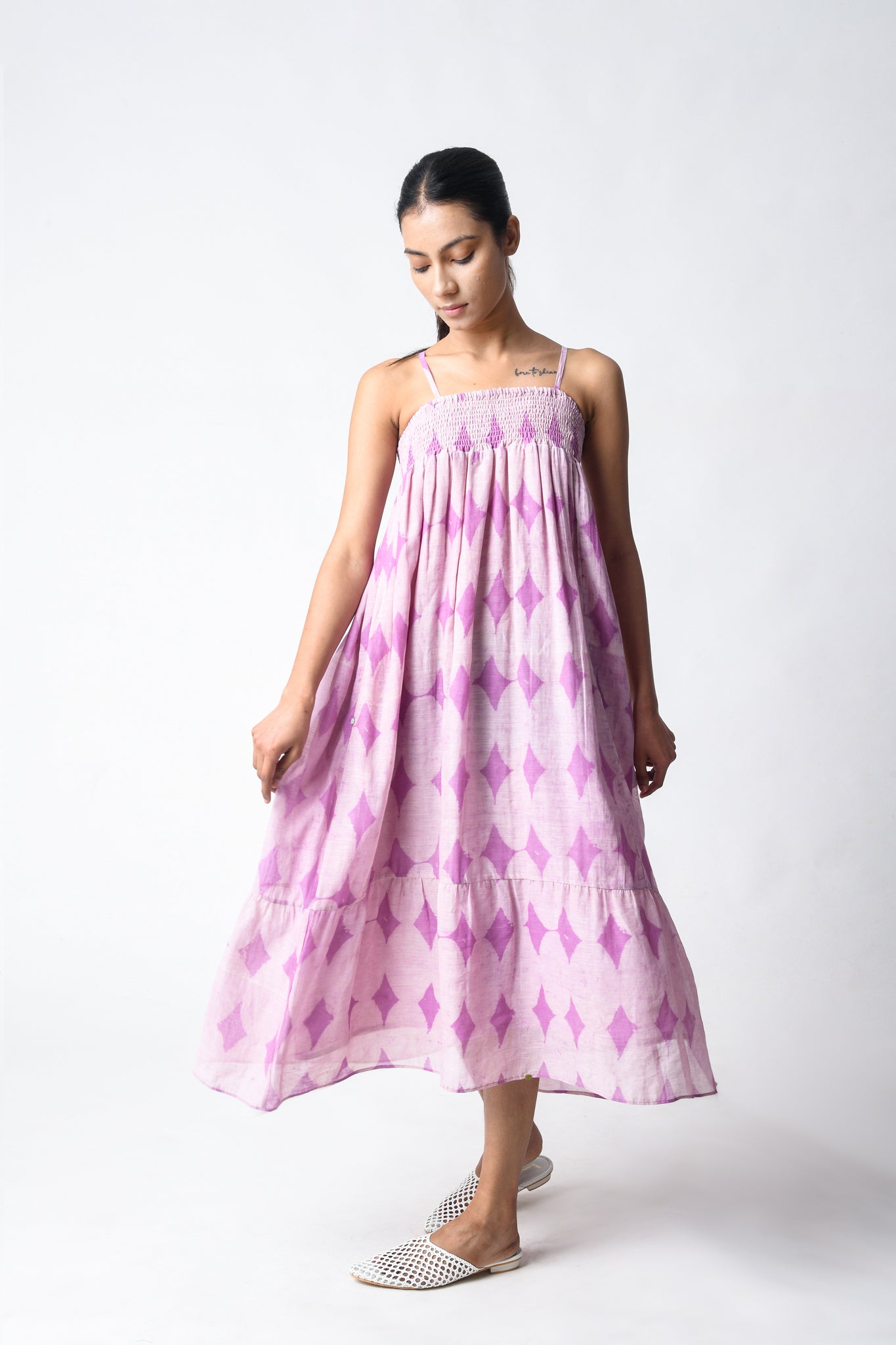 Strappy Plum Dress - CiceroniDressesJayati Goenka