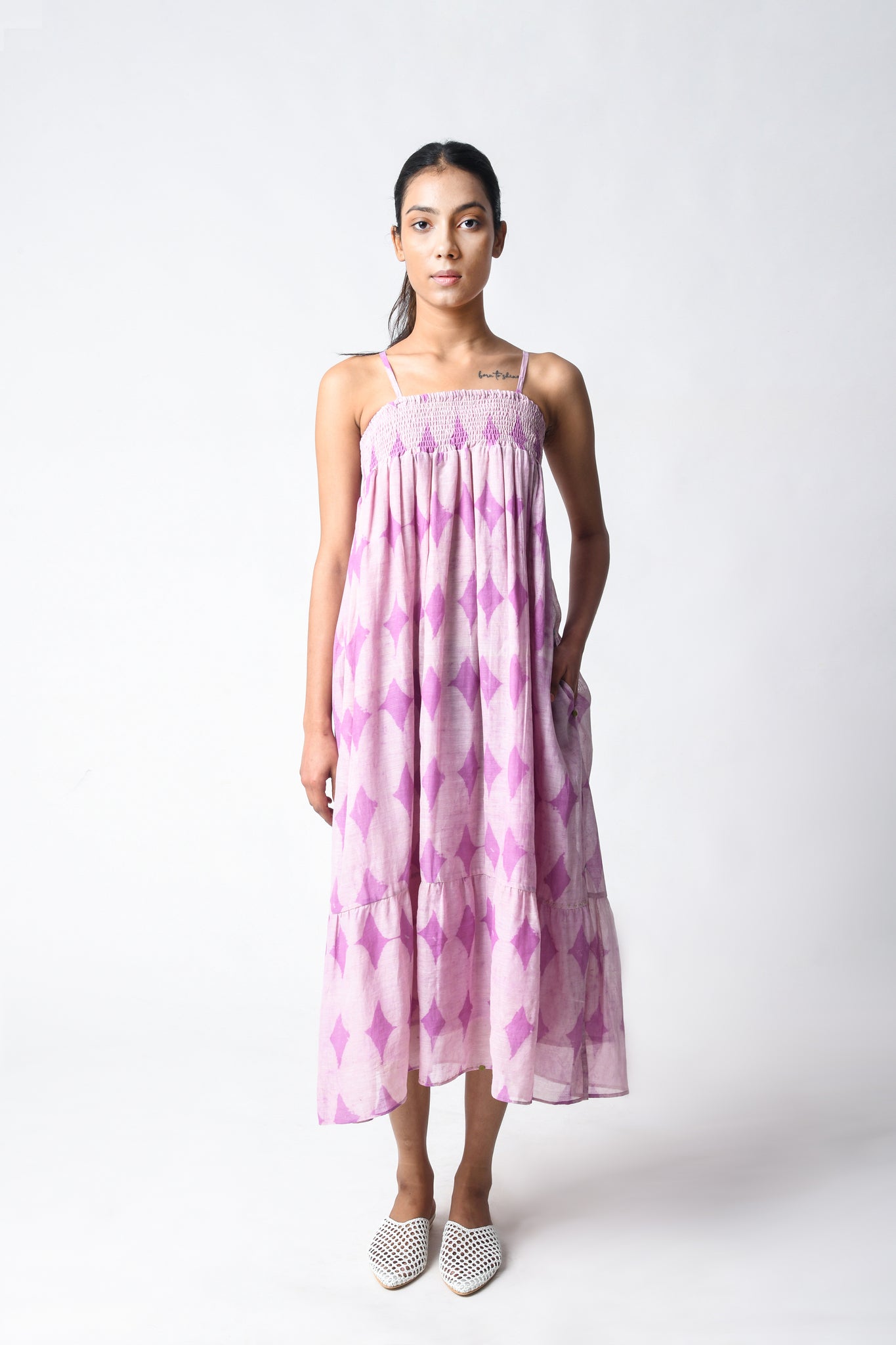 Strappy Plum Dress - CiceroniDressesJayati Goenka