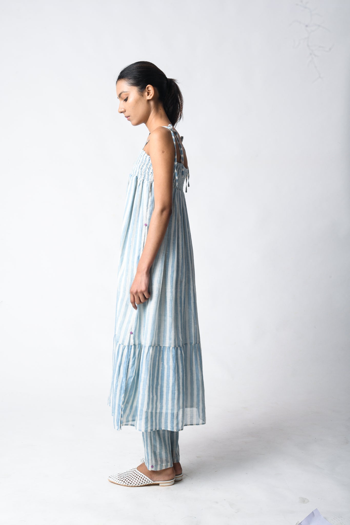 Strappy Sky Co - ord Set - CiceroniKurta Set, Everyday WearJayati Goenka