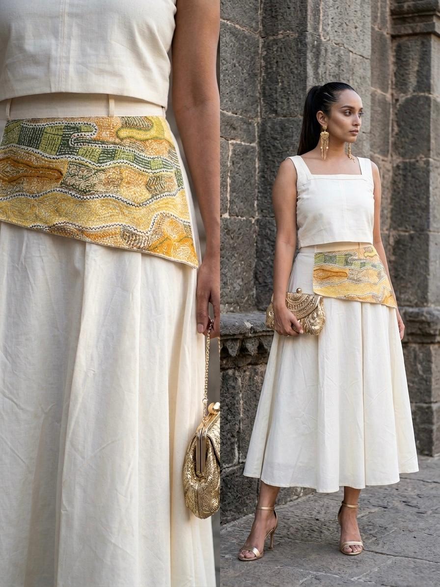 Strata Skirt Set - CiceroniSkirt SetArtbeats by Keerthana