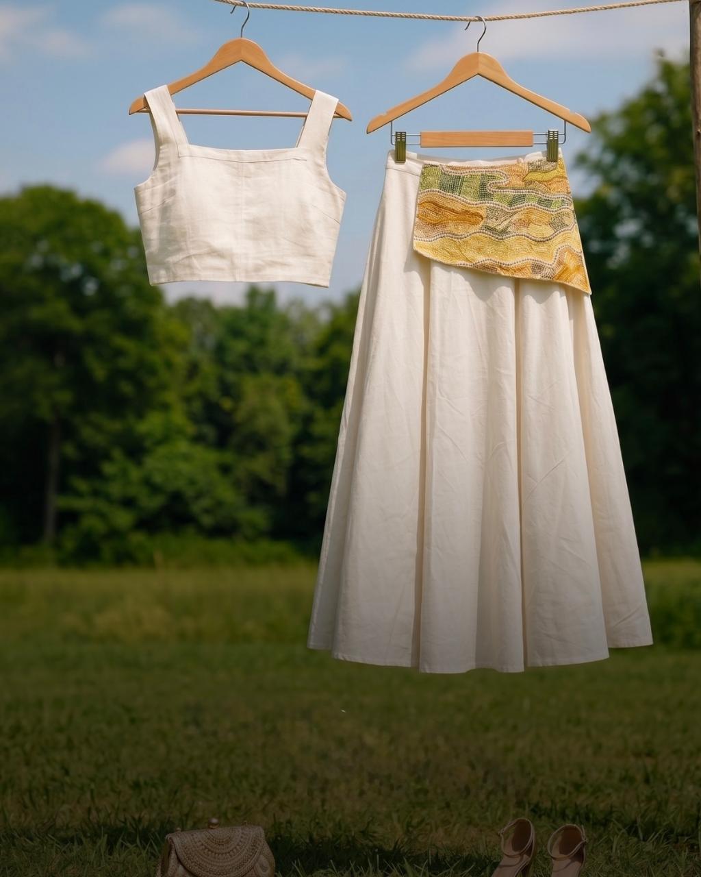 Strata Skirt Set - CiceroniSkirt SetArtbeats by Keerthana